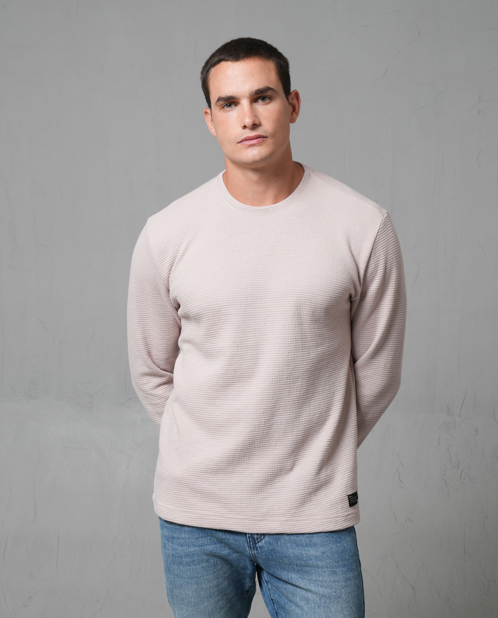 Buzo con textura para hombre