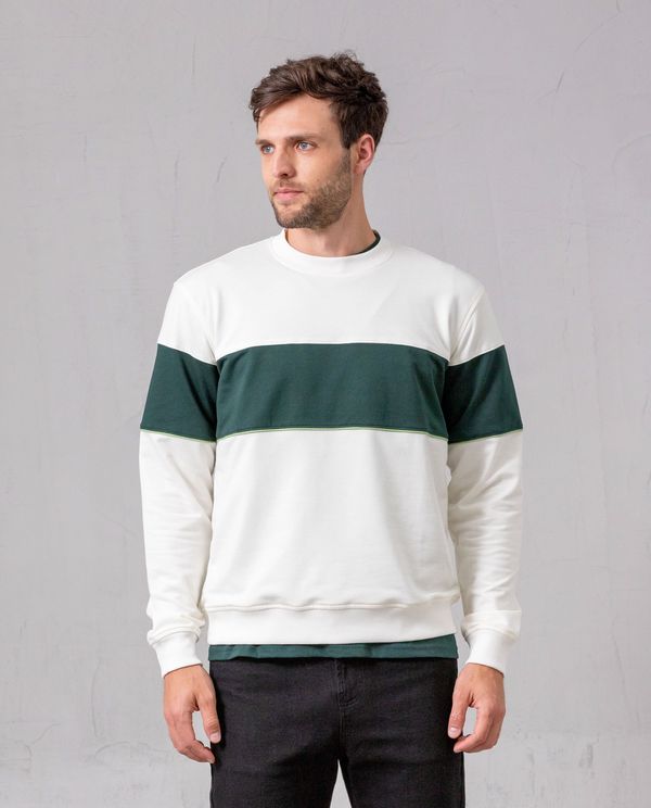 Buzo en bloques de color cerrado para hombre