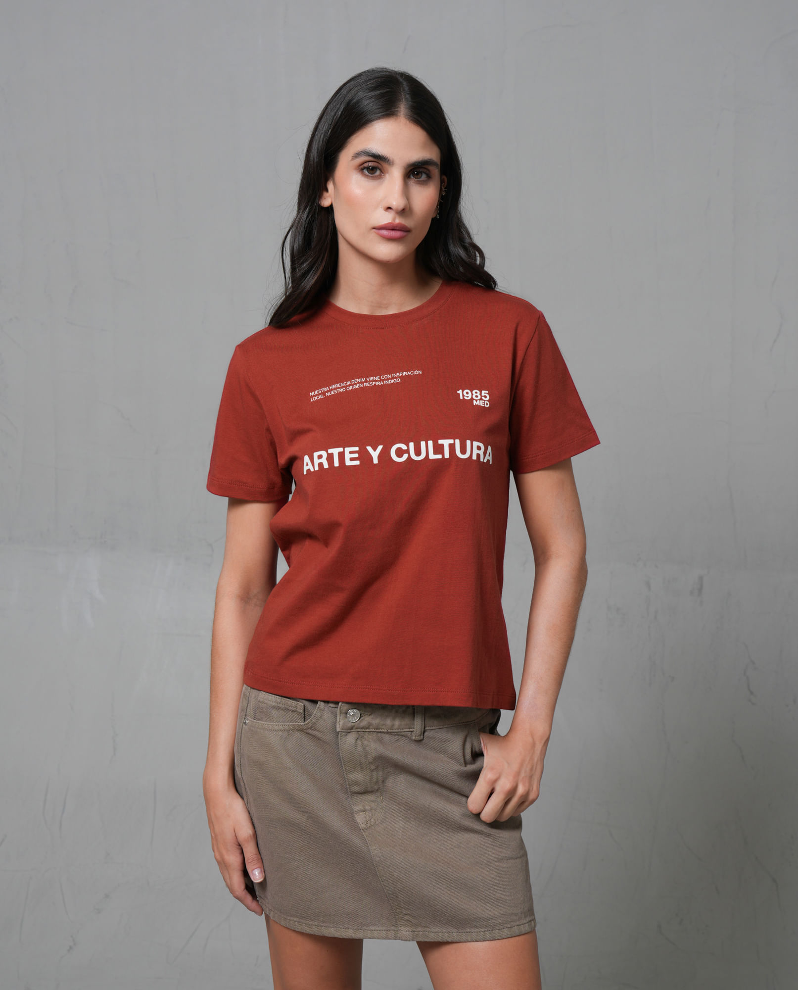 Camiseta en 100% algodón para mujer