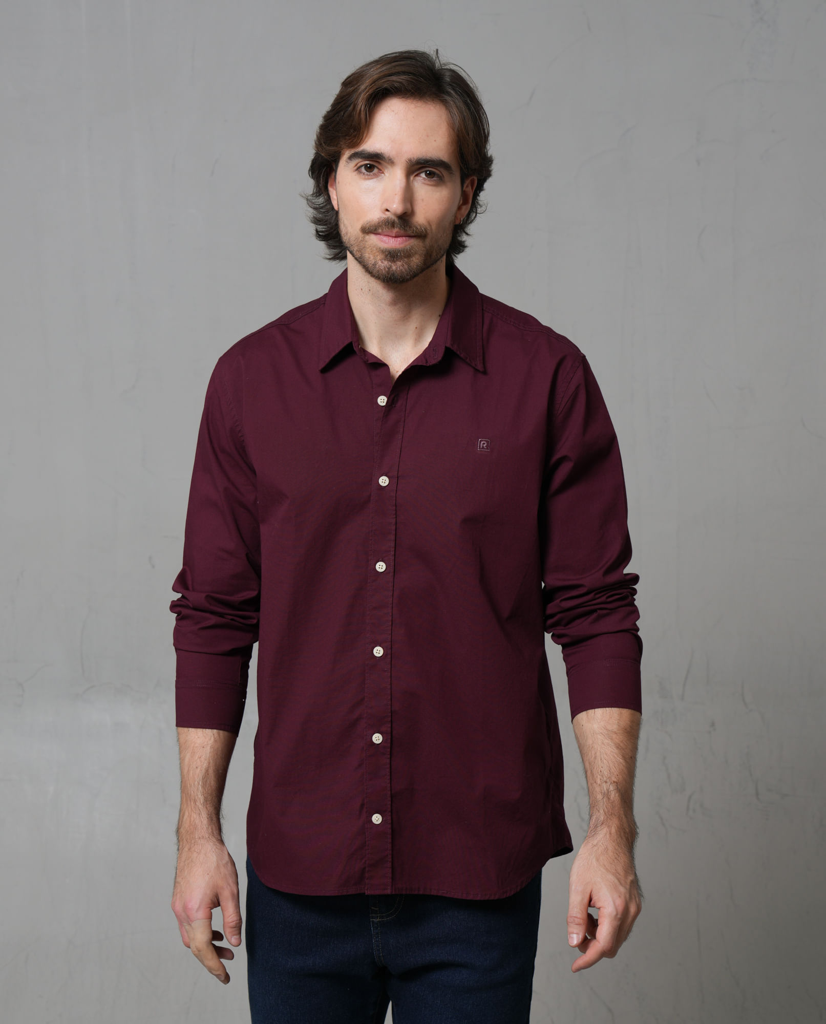 Camisa manga larga para hombre