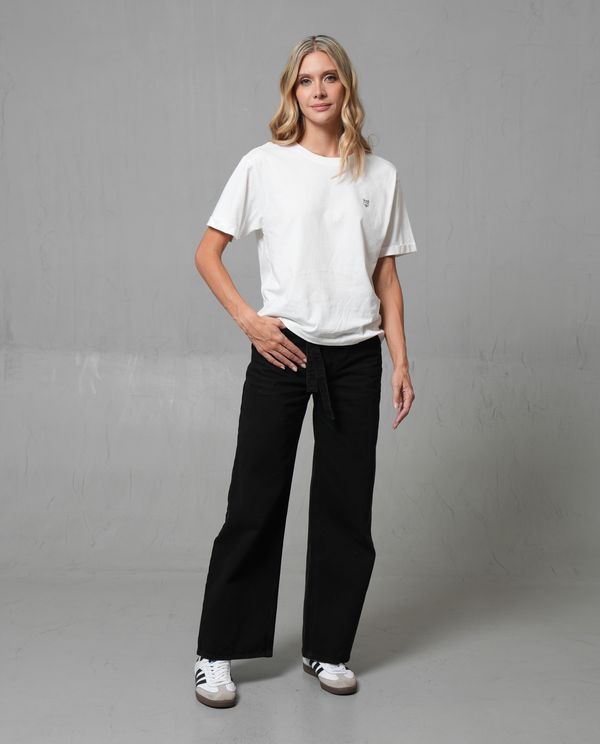 Jean Wide Leg tono negro para mujer
