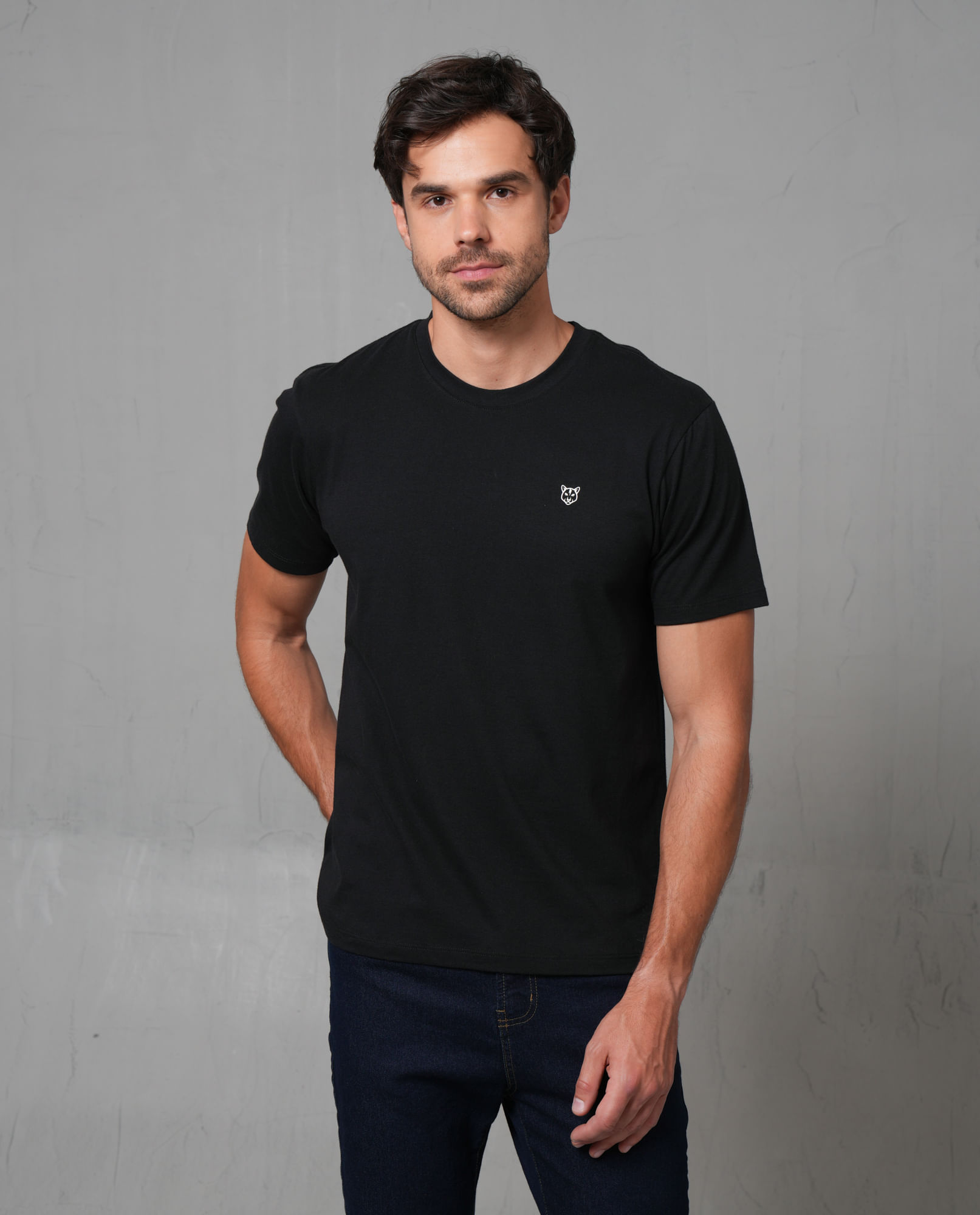 Camiseta manga corta con puma estampado para hombre