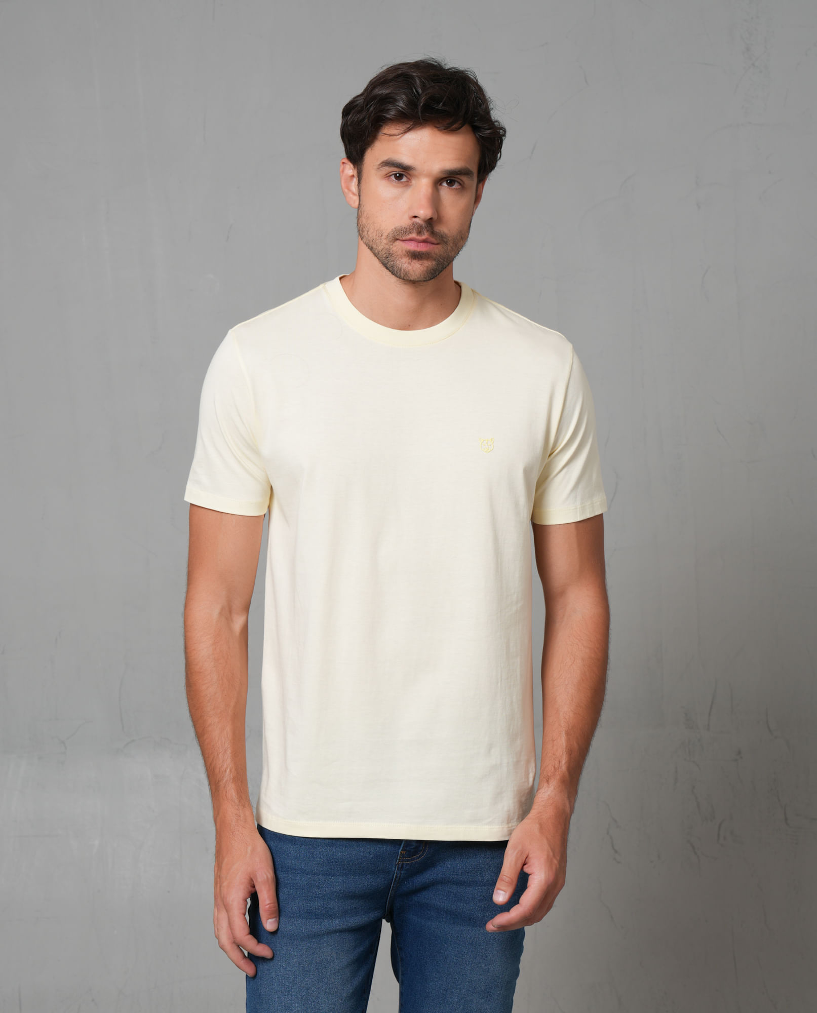 Camiseta manga corta con puma estampado para hombre