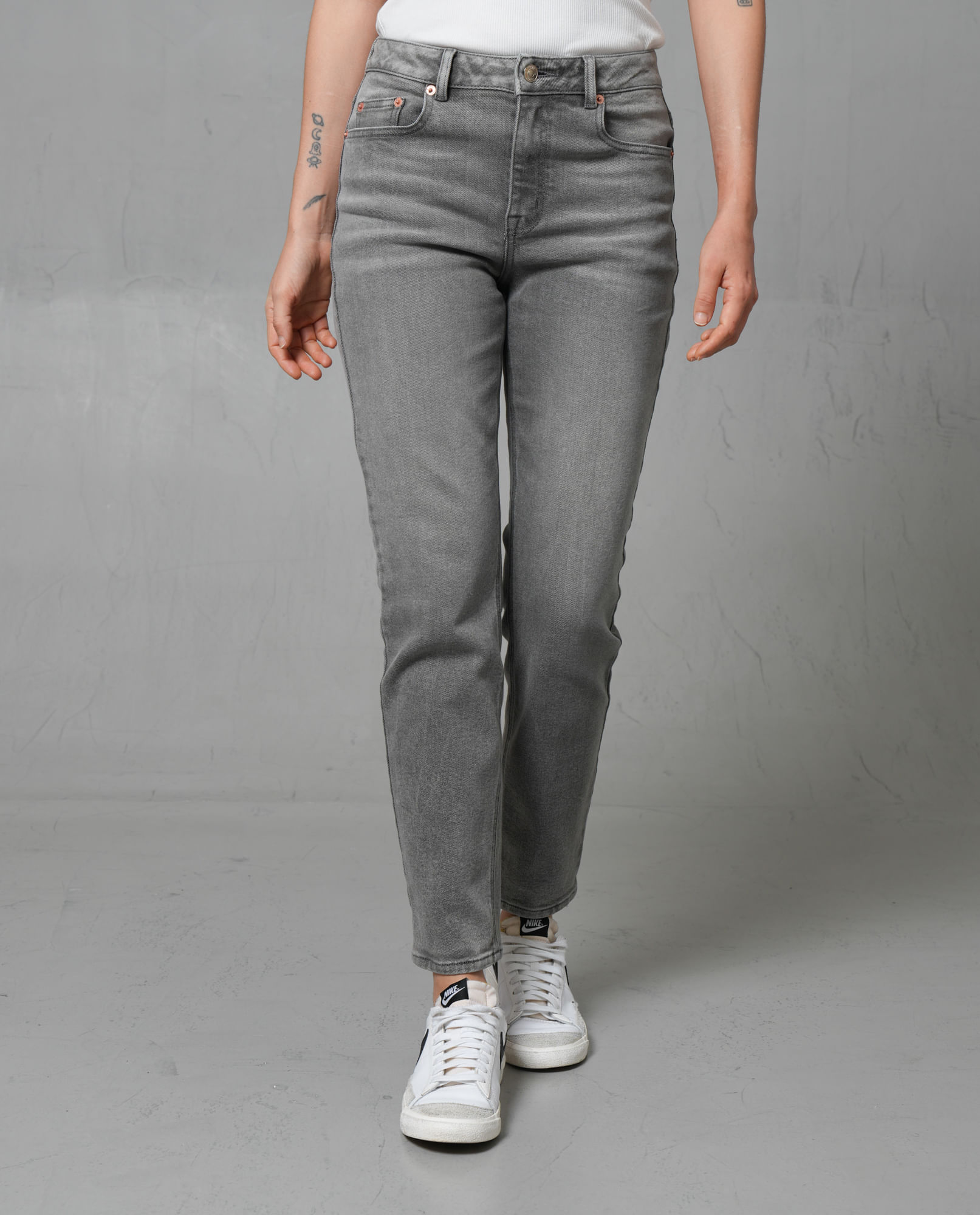 Jean Mom cinco bolsillos para mujer