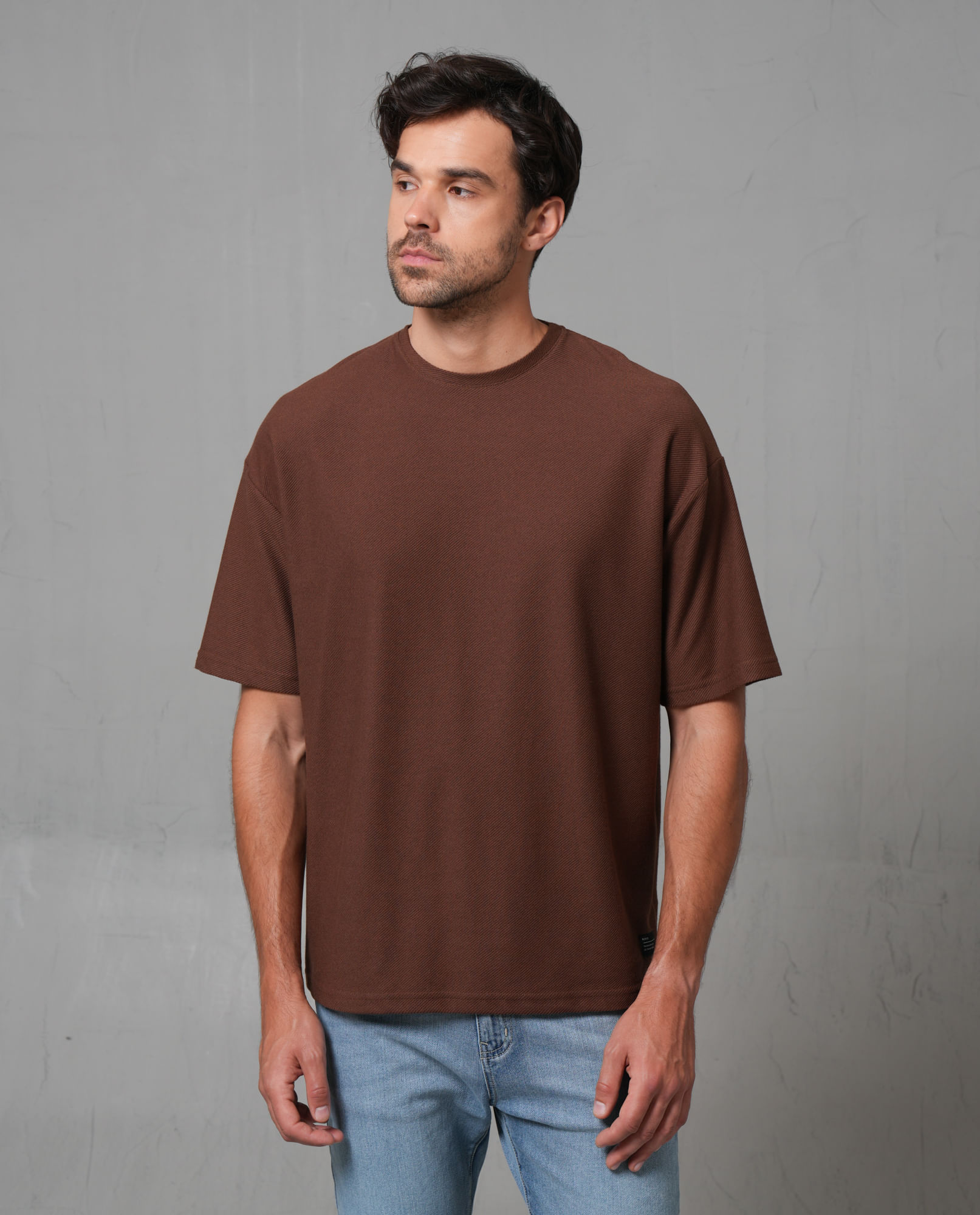 Camiseta Oversize con textura para hombre