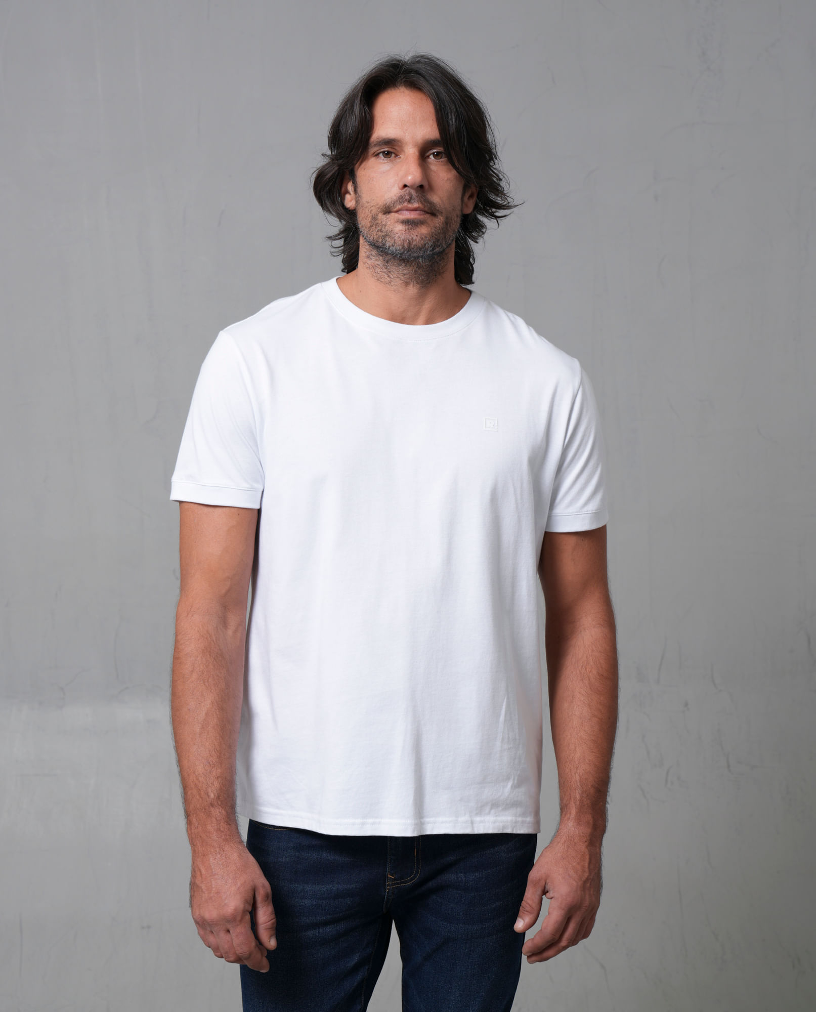 Camiseta con estampado en punto corazón para hombre