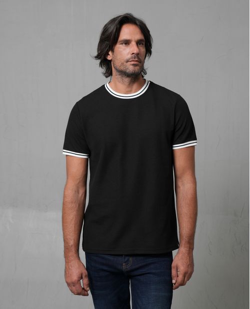 Camiseta De Manga Corta Cuello Redondo Casual Para Hombres | Meses Sin