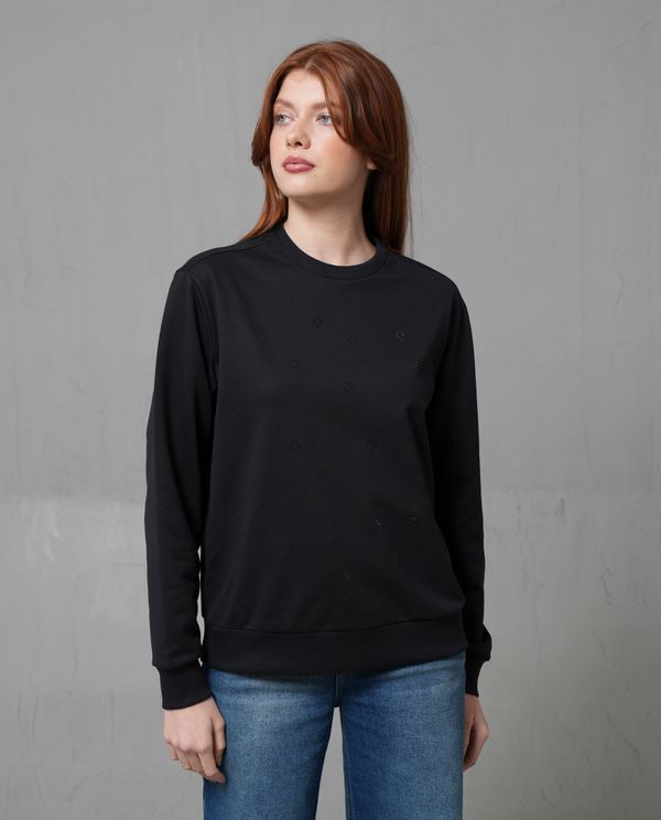 Buzo cerrado con cuello redondo para mujer