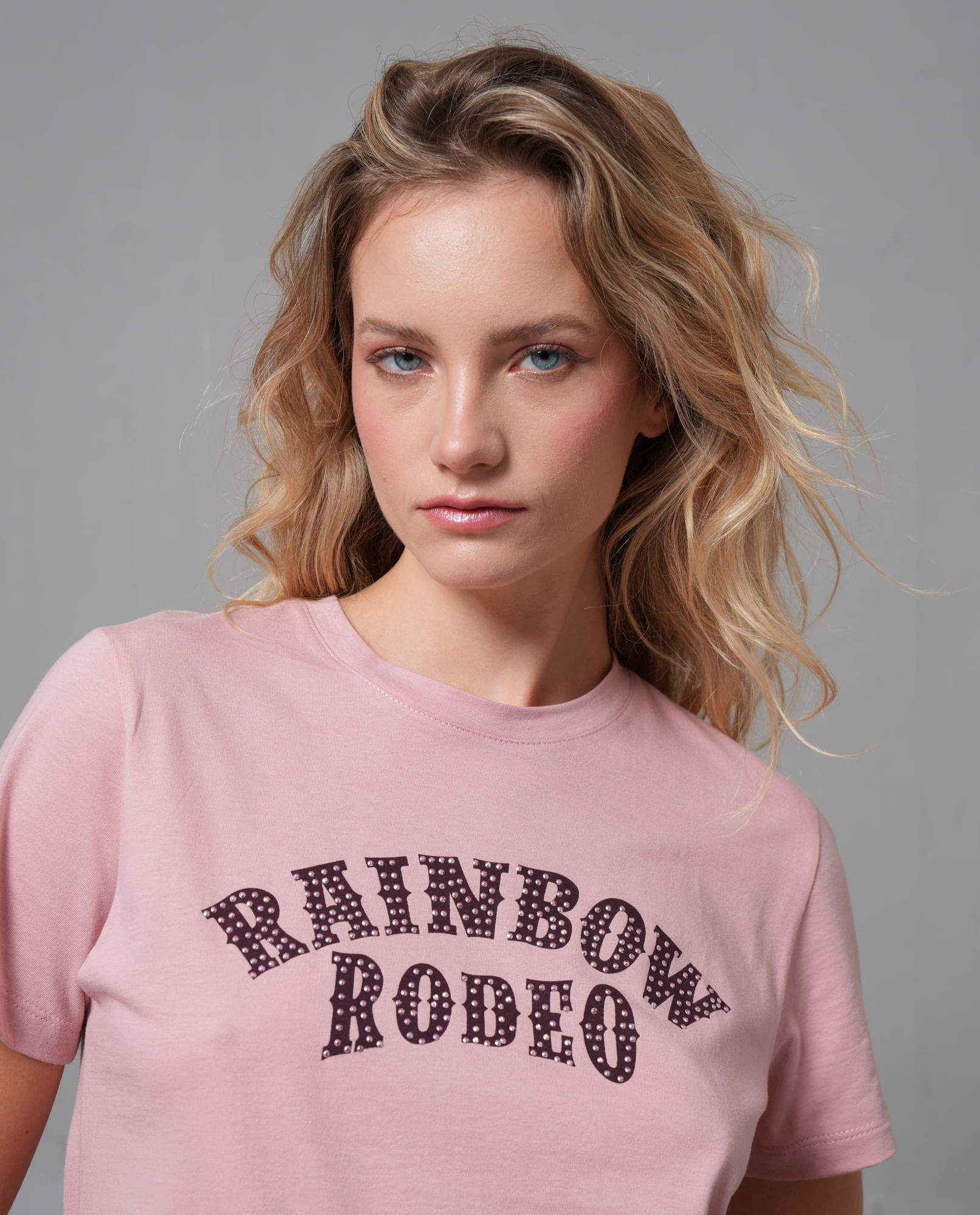 Camiseta con estampado en frente para mujer