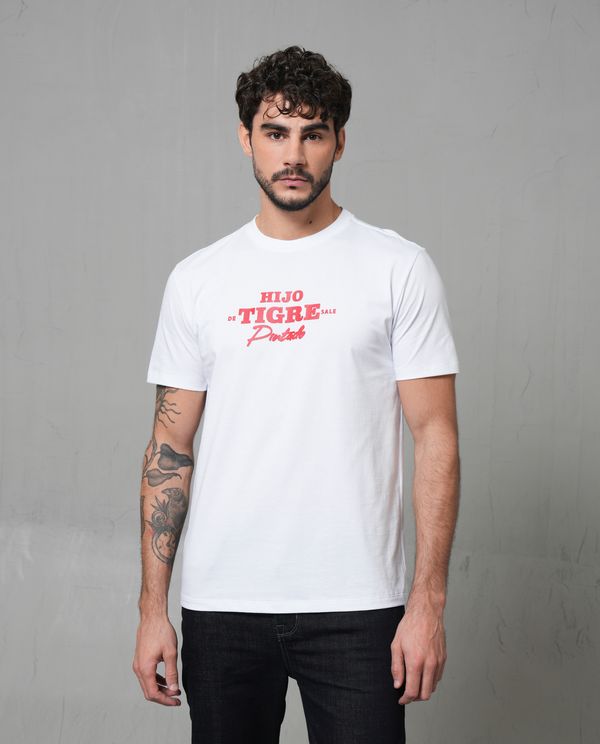 Camiseta de manga corta estampada para hombre