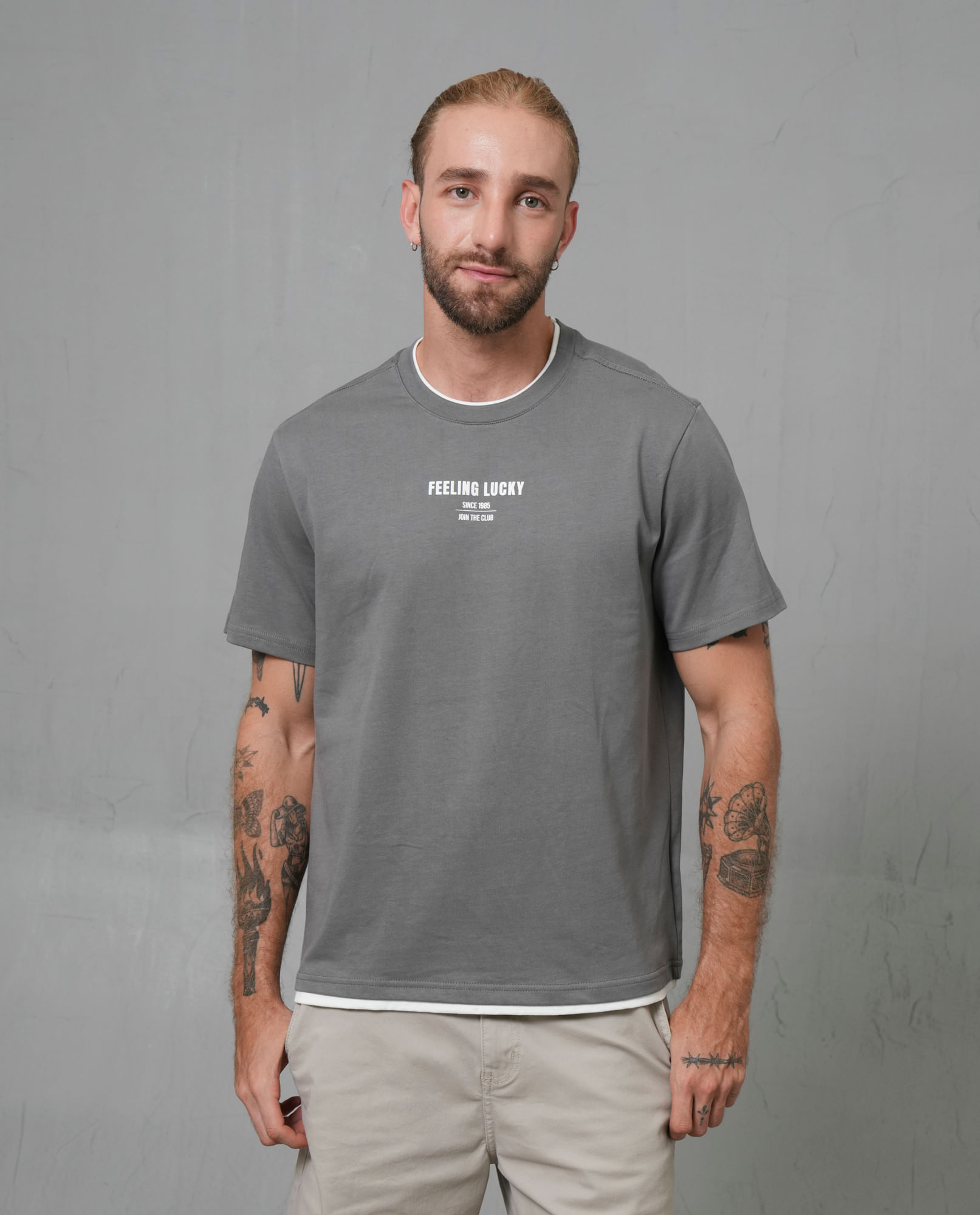 Camiseta Oversize con estampado para hombre