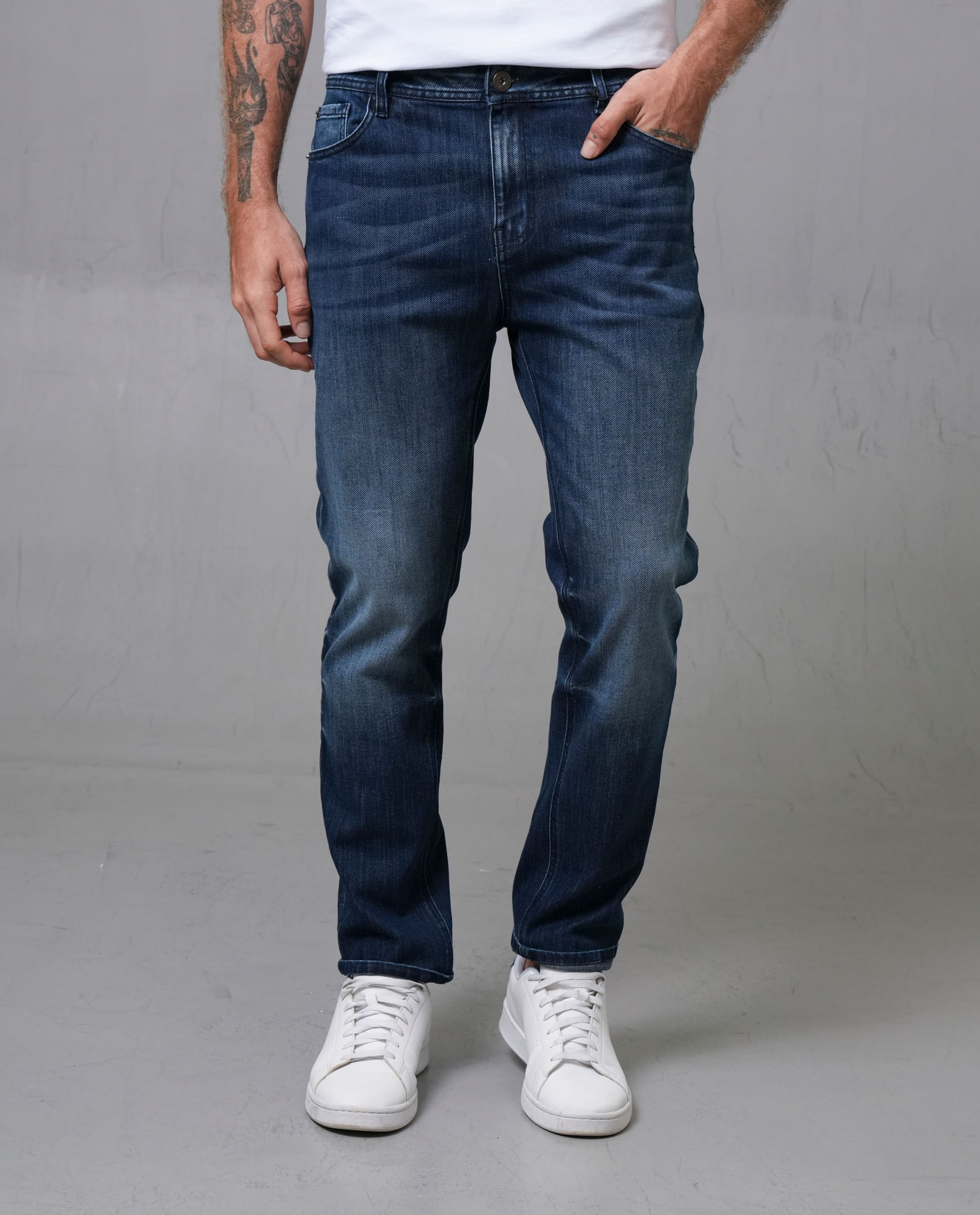 Jean Super slim tono oscuro para hombre