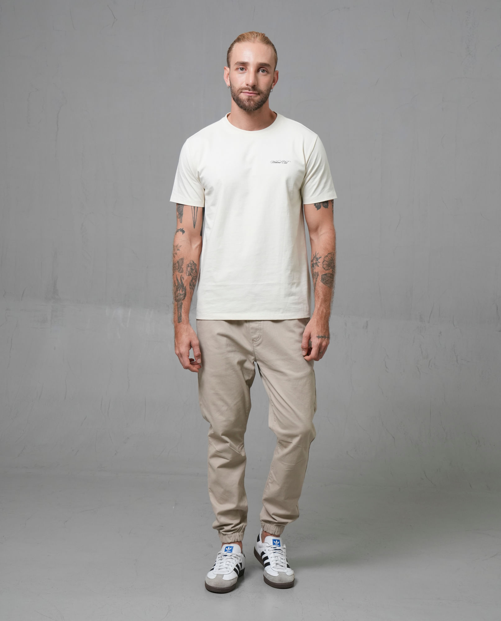 Pantalón jogger con bolsillos diagonales para hombre