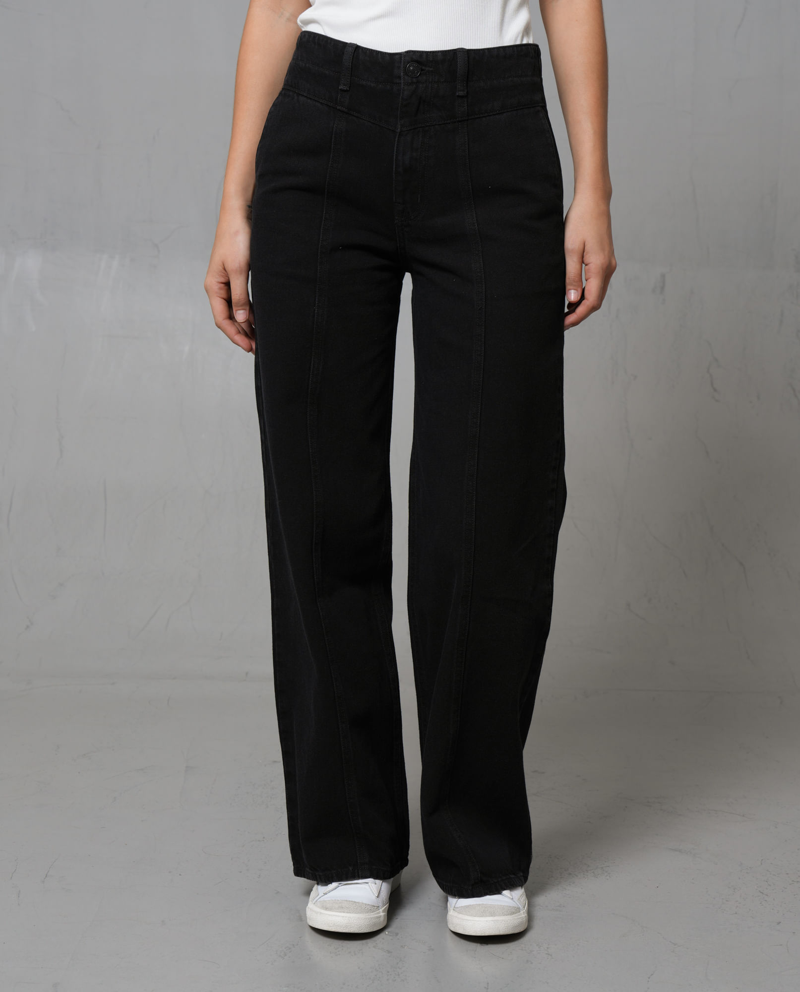 Jean Wide Leg tono oscuro para mujer
