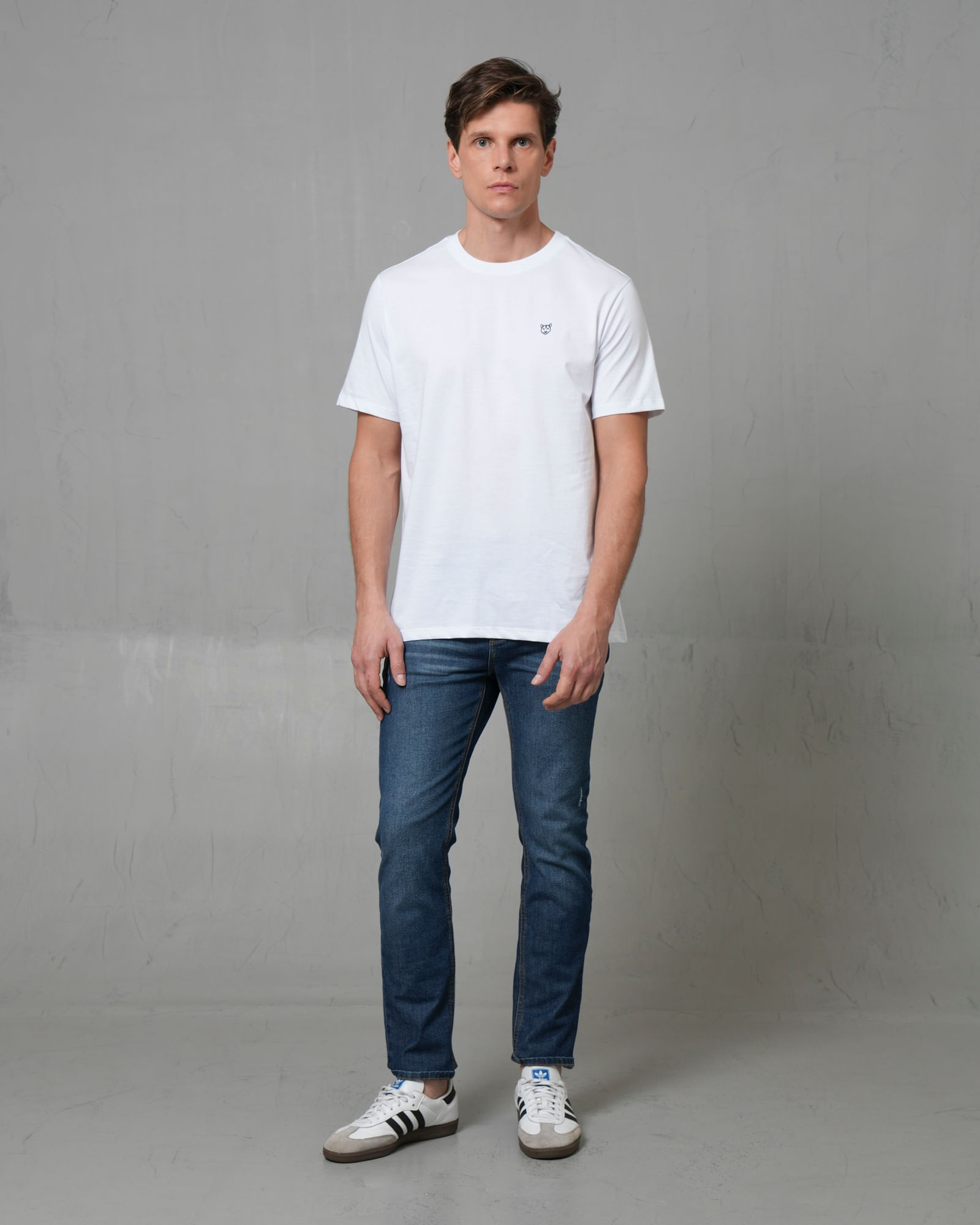 Jean Slim Ajustado tono medio para Hombre