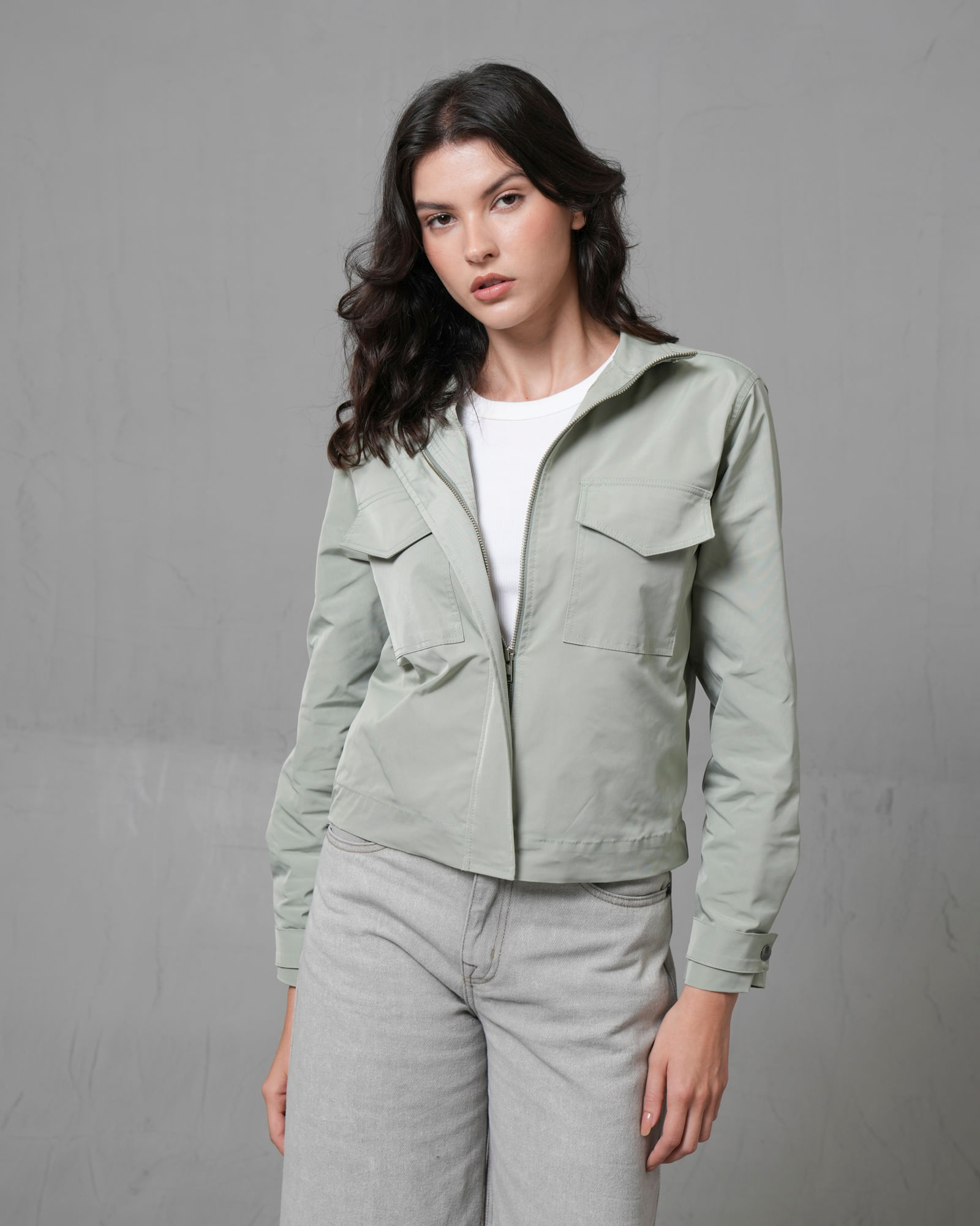 Chaqueta con bolsillos para mujer