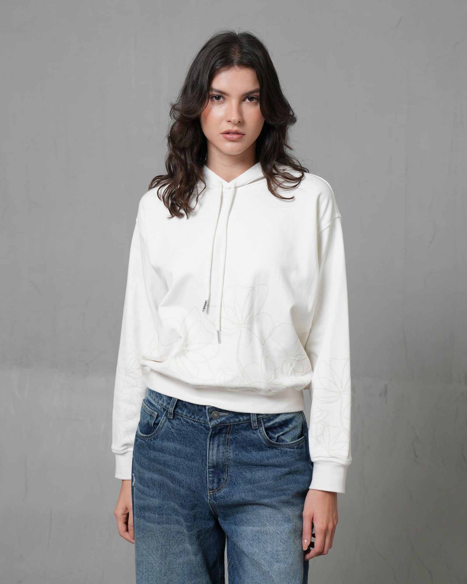 Buzo con estampado floral para mujer