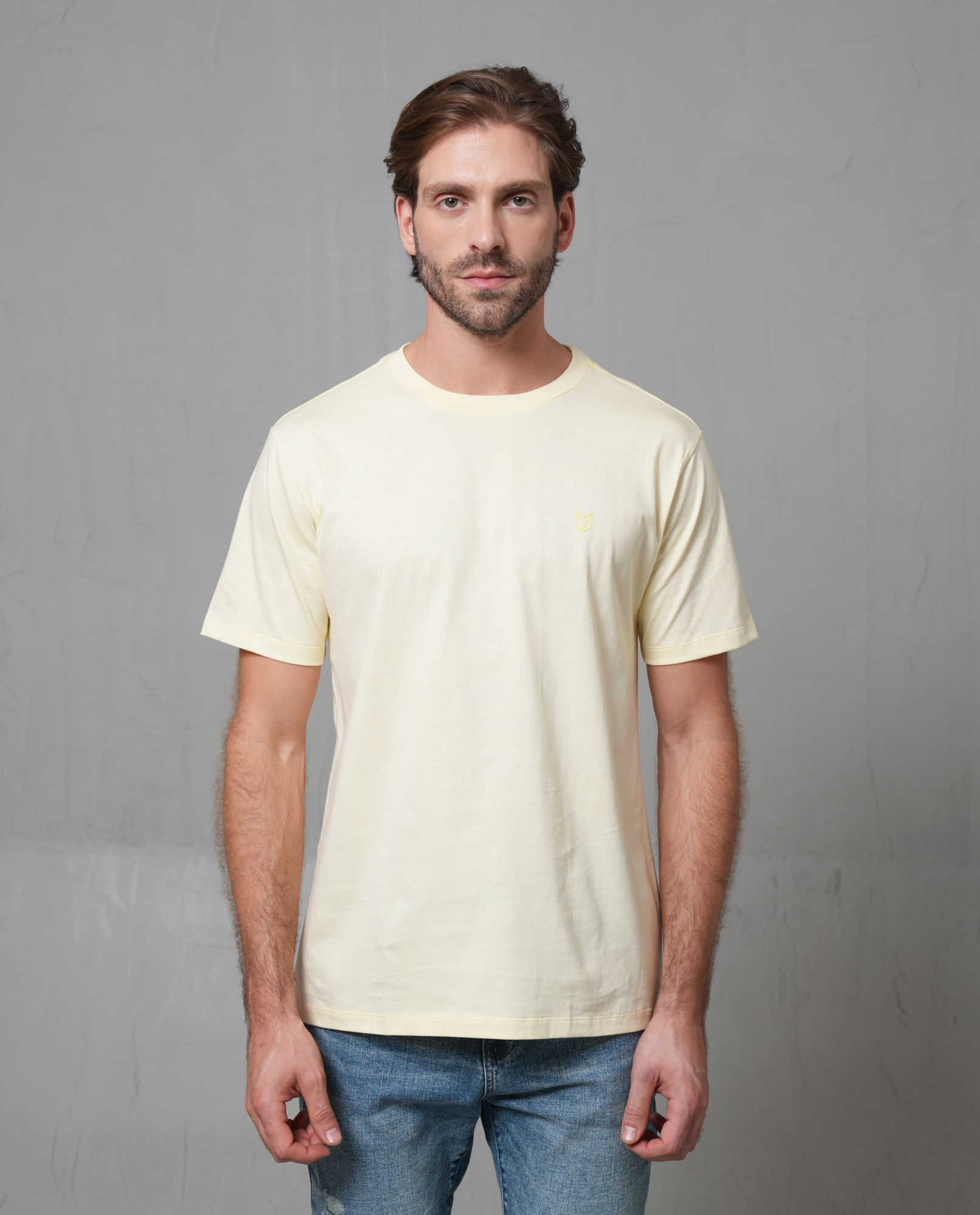 Camiseta manga corta con puma estampado para hombre