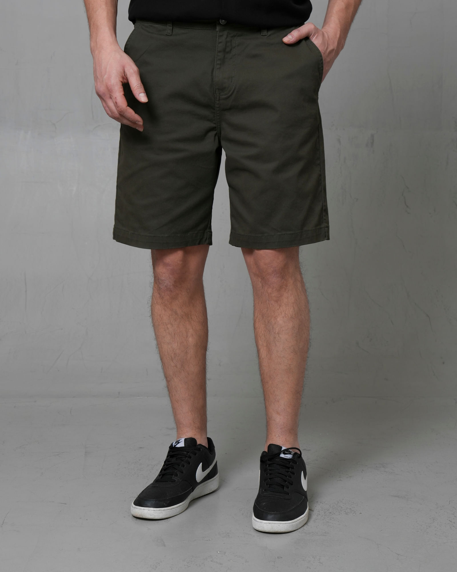 Bermuda con pretina elástica para hombre