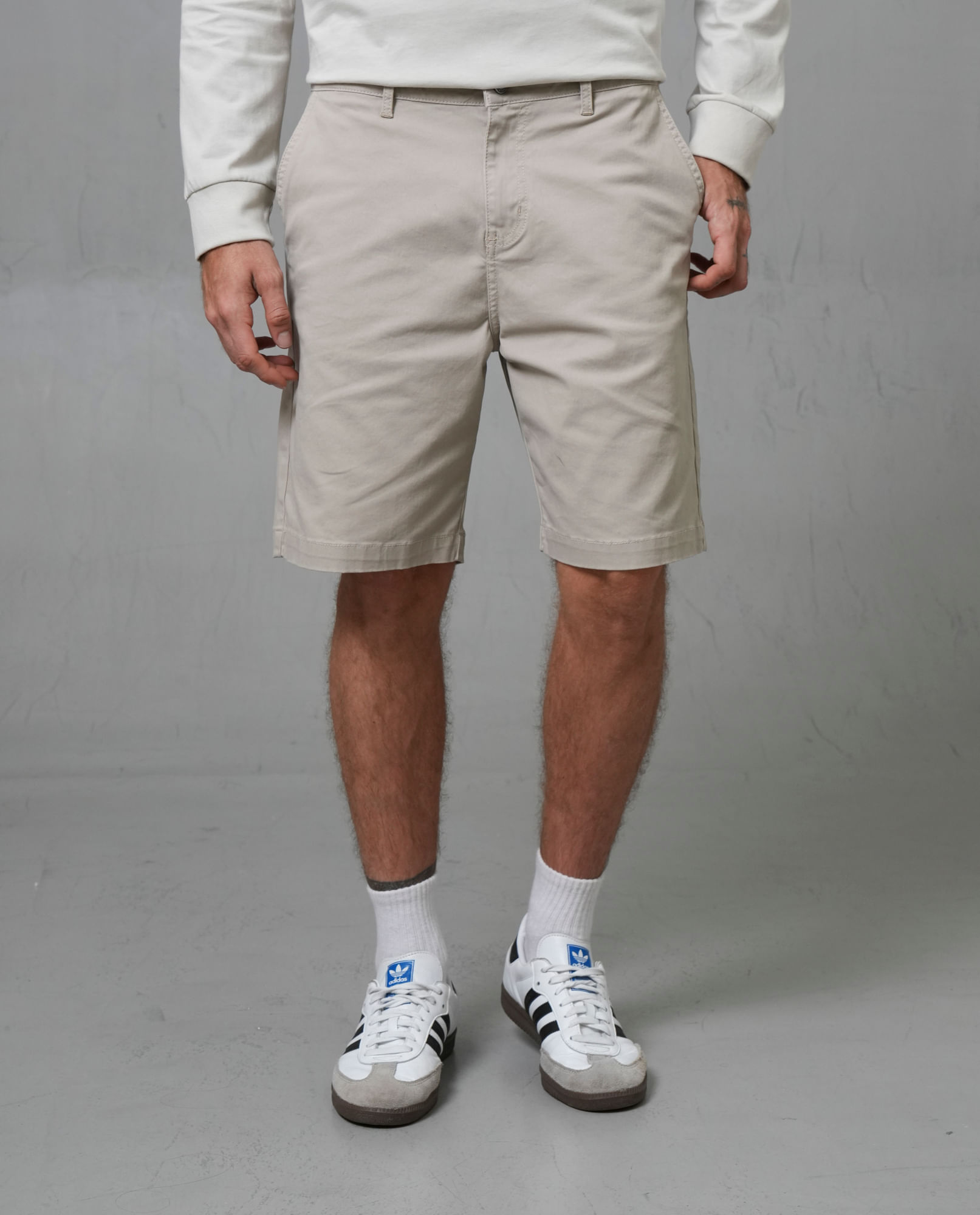 Bermuda con pretina elástica para hombre