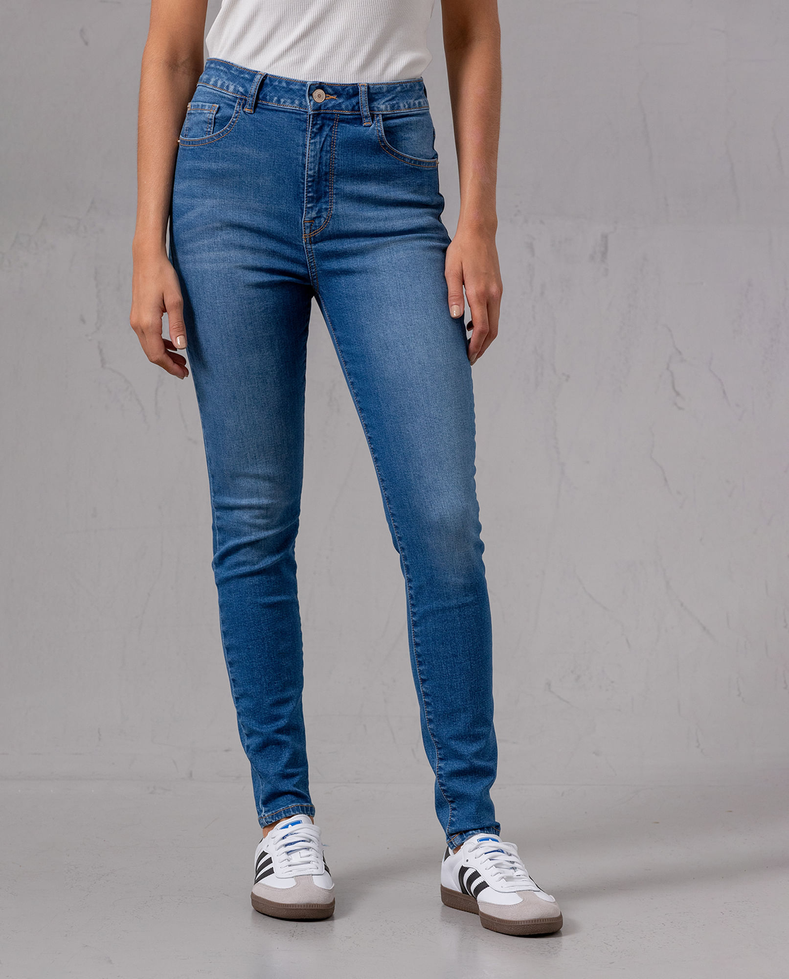 Jean Jegging bota ajustada para mujer