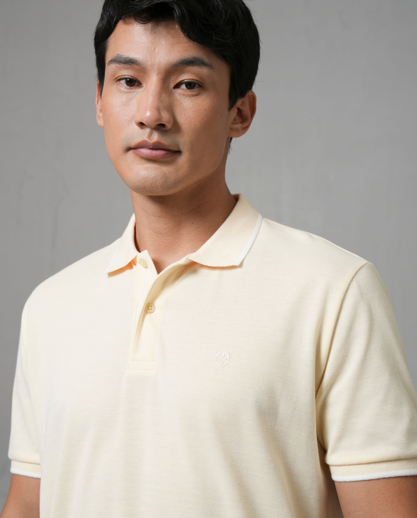 Polo manga corta con puma estampado para hombre