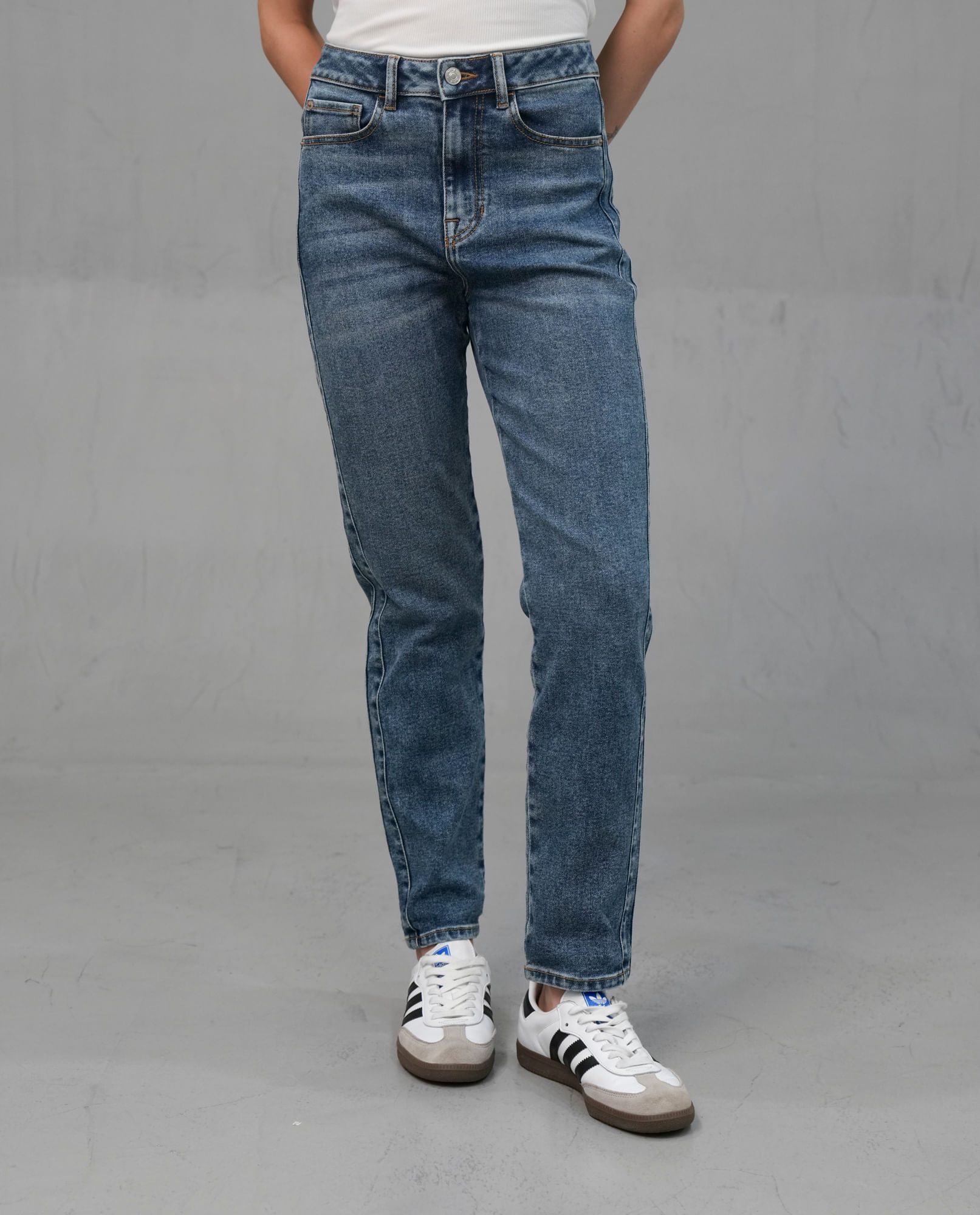 Jean Mom tono medio para Mujer