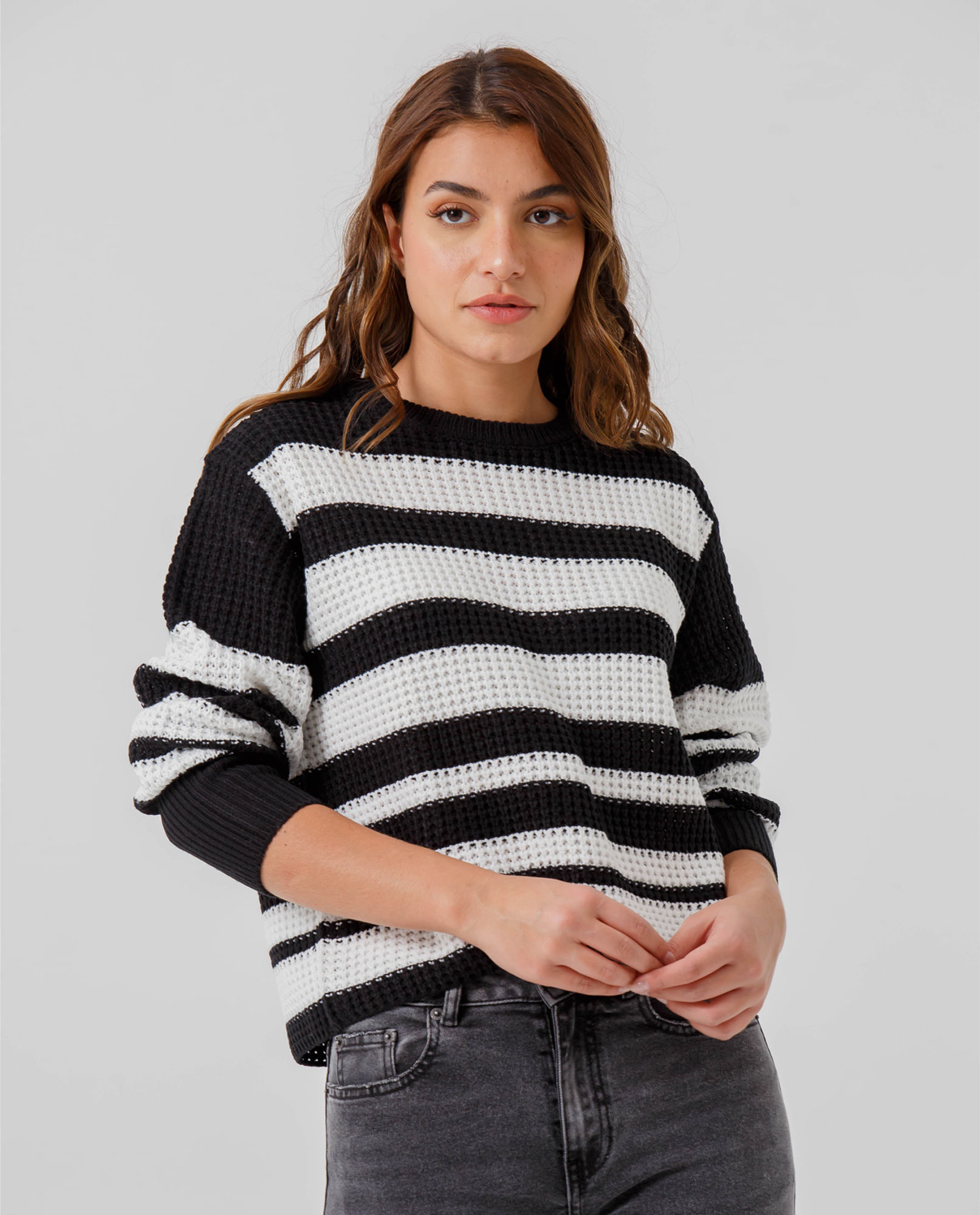 Buzo crudo claro para mujer