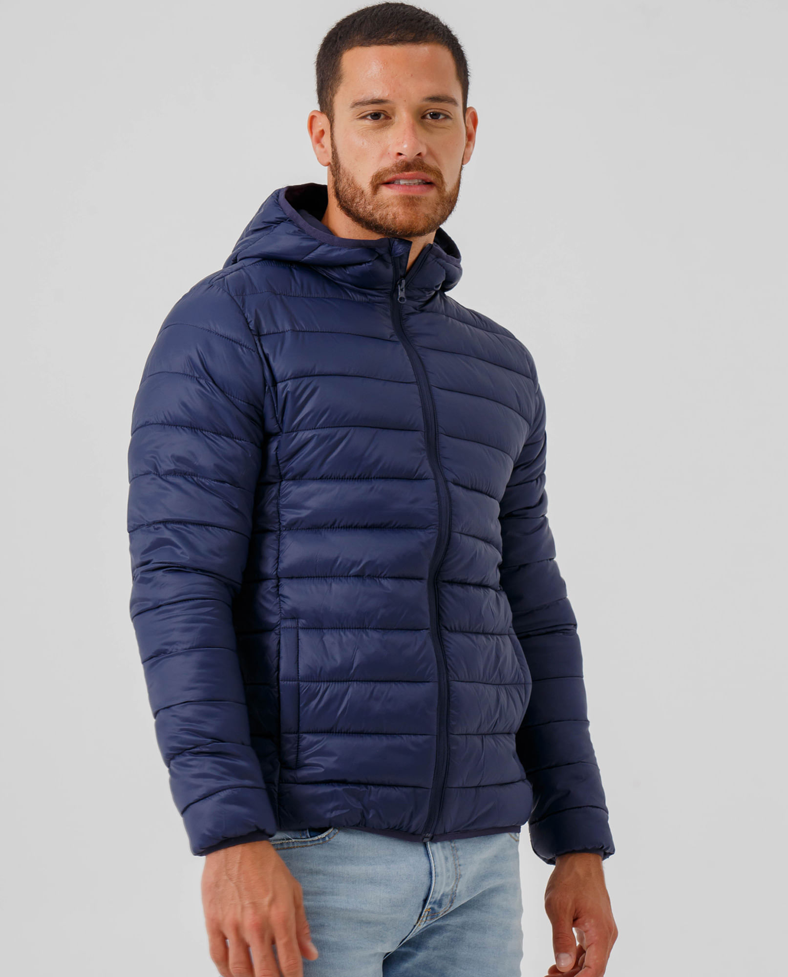 Chaqueta abullonada para hombre