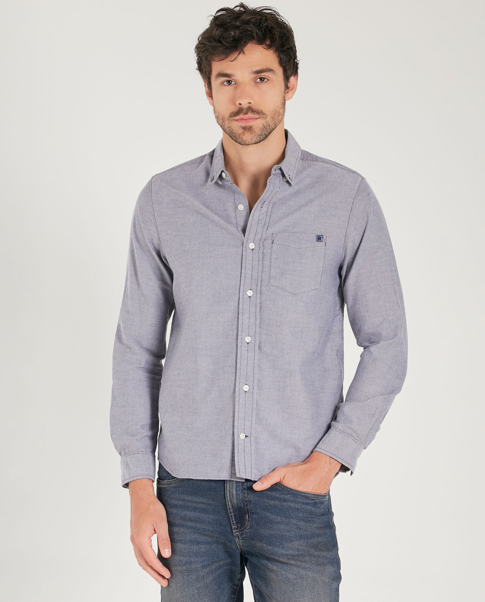 Camisa manga larga para hombre