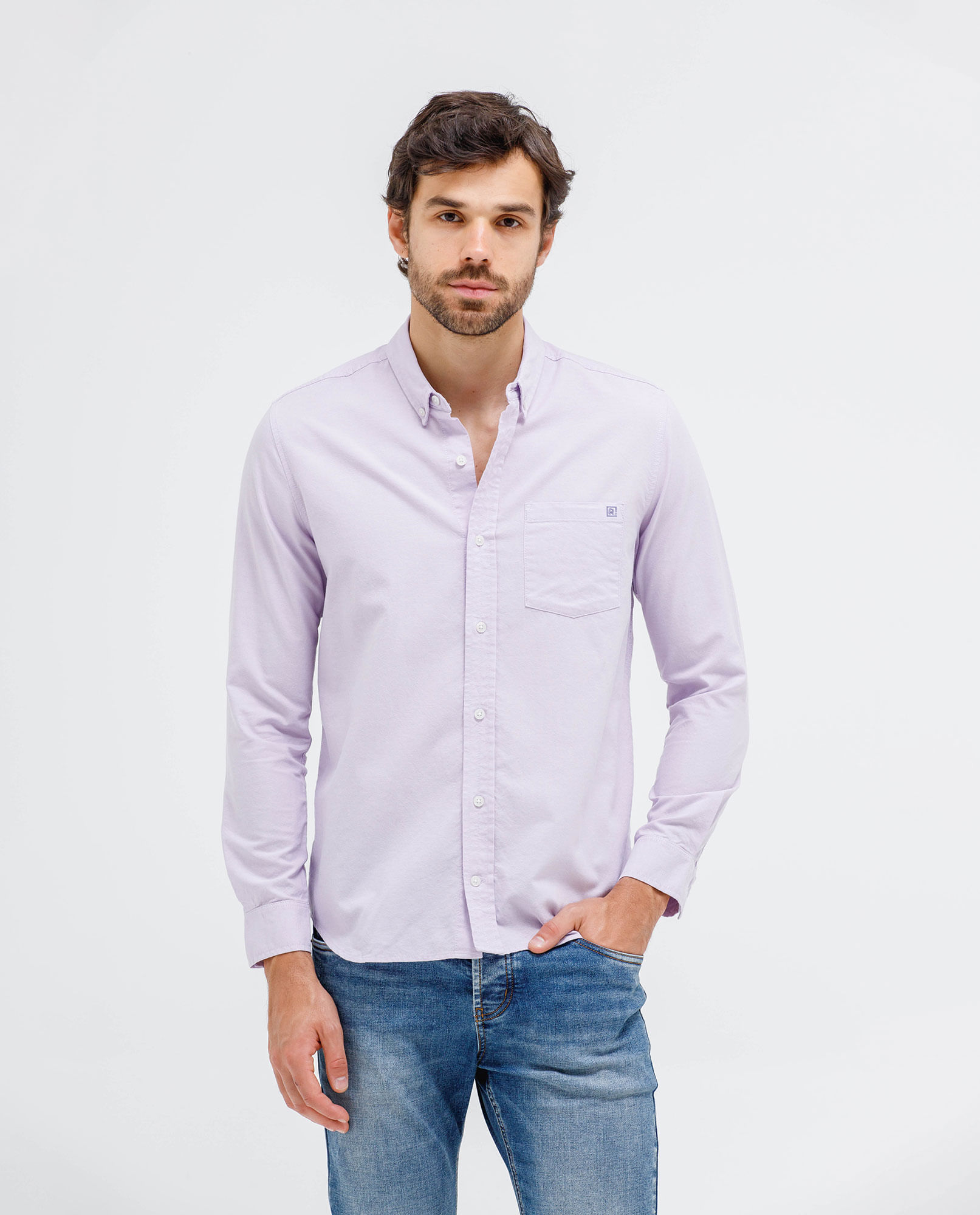 Camisa manga larga para hombre