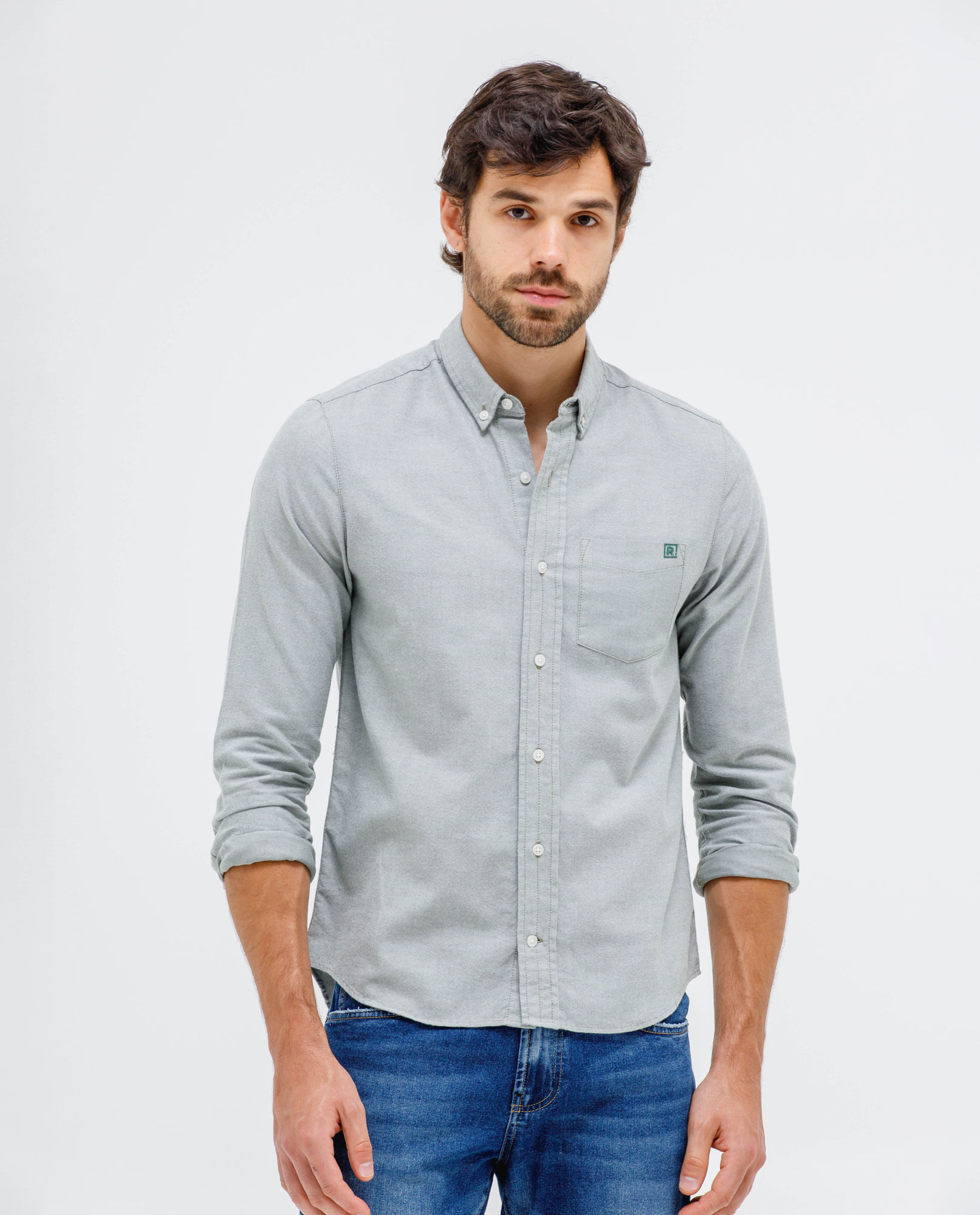 Camisa manga larga para hombre