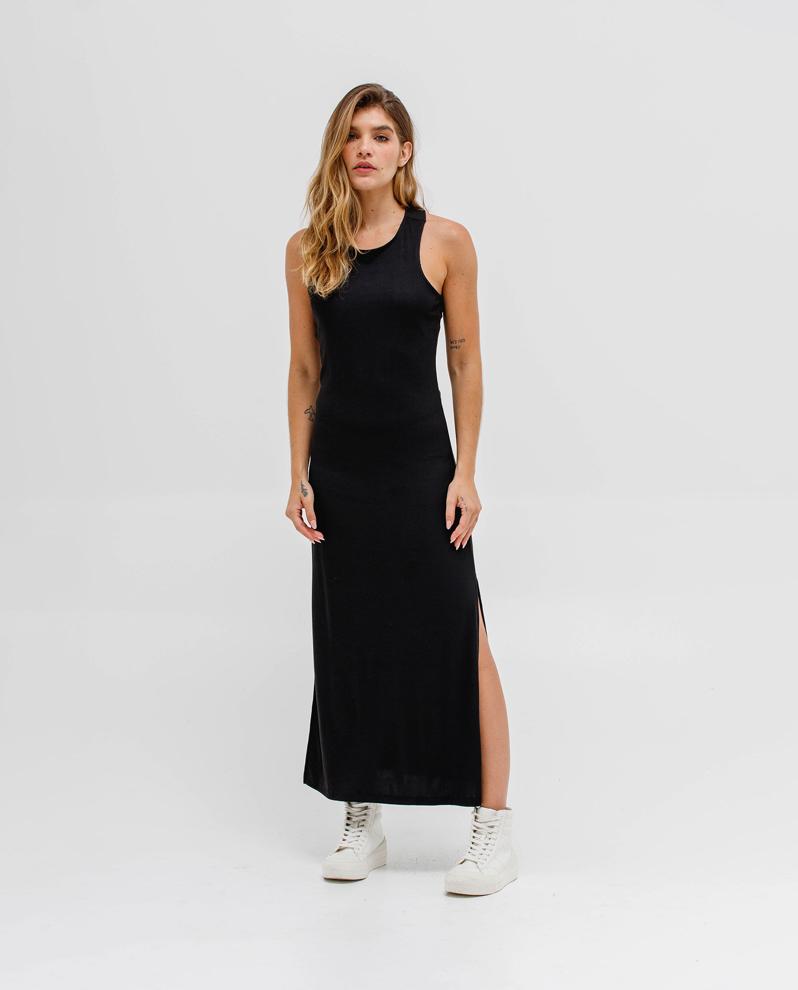 Vestido con aberturas para mujer