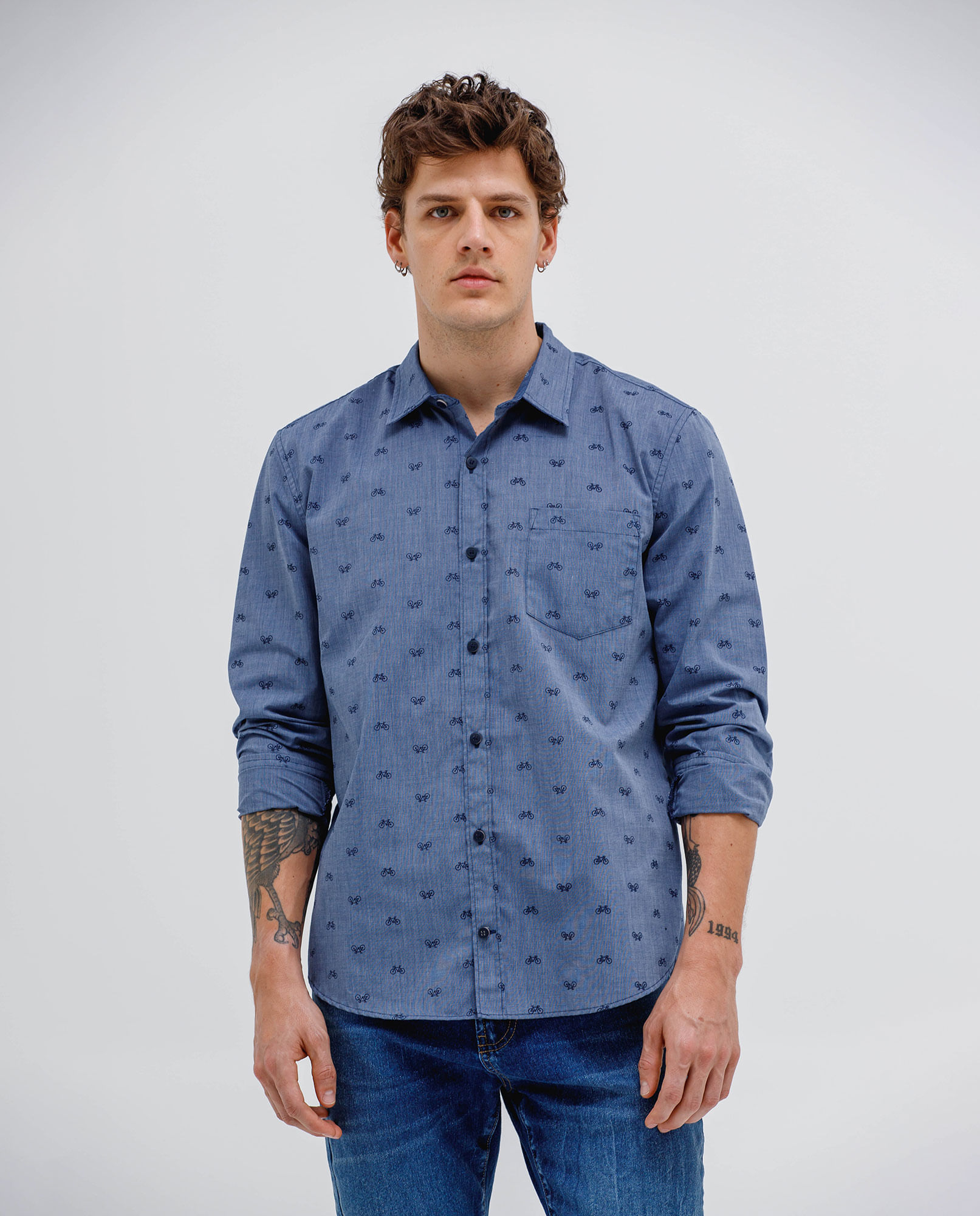 Camisa manga larga para hombre