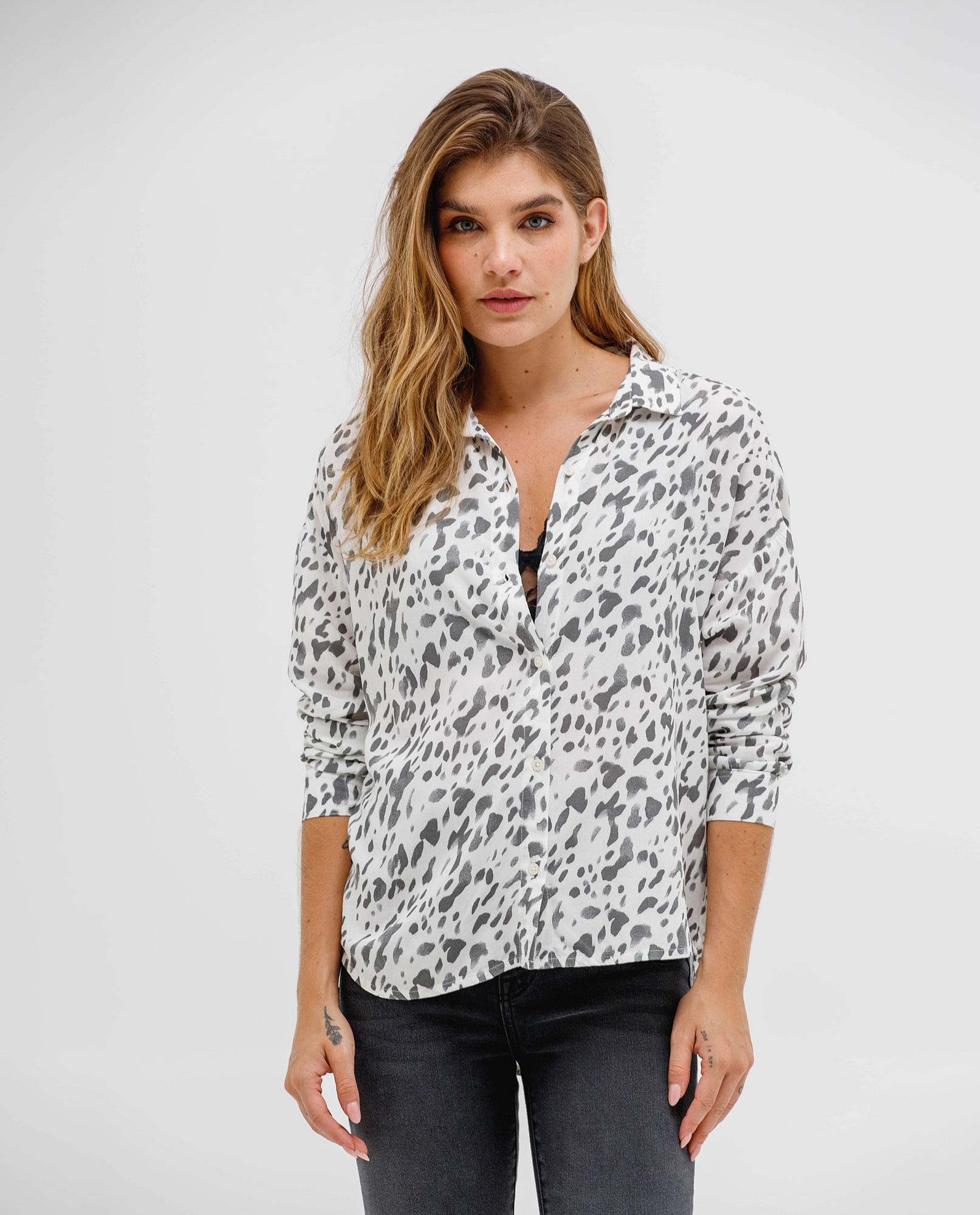 Camisa estampada para mujer