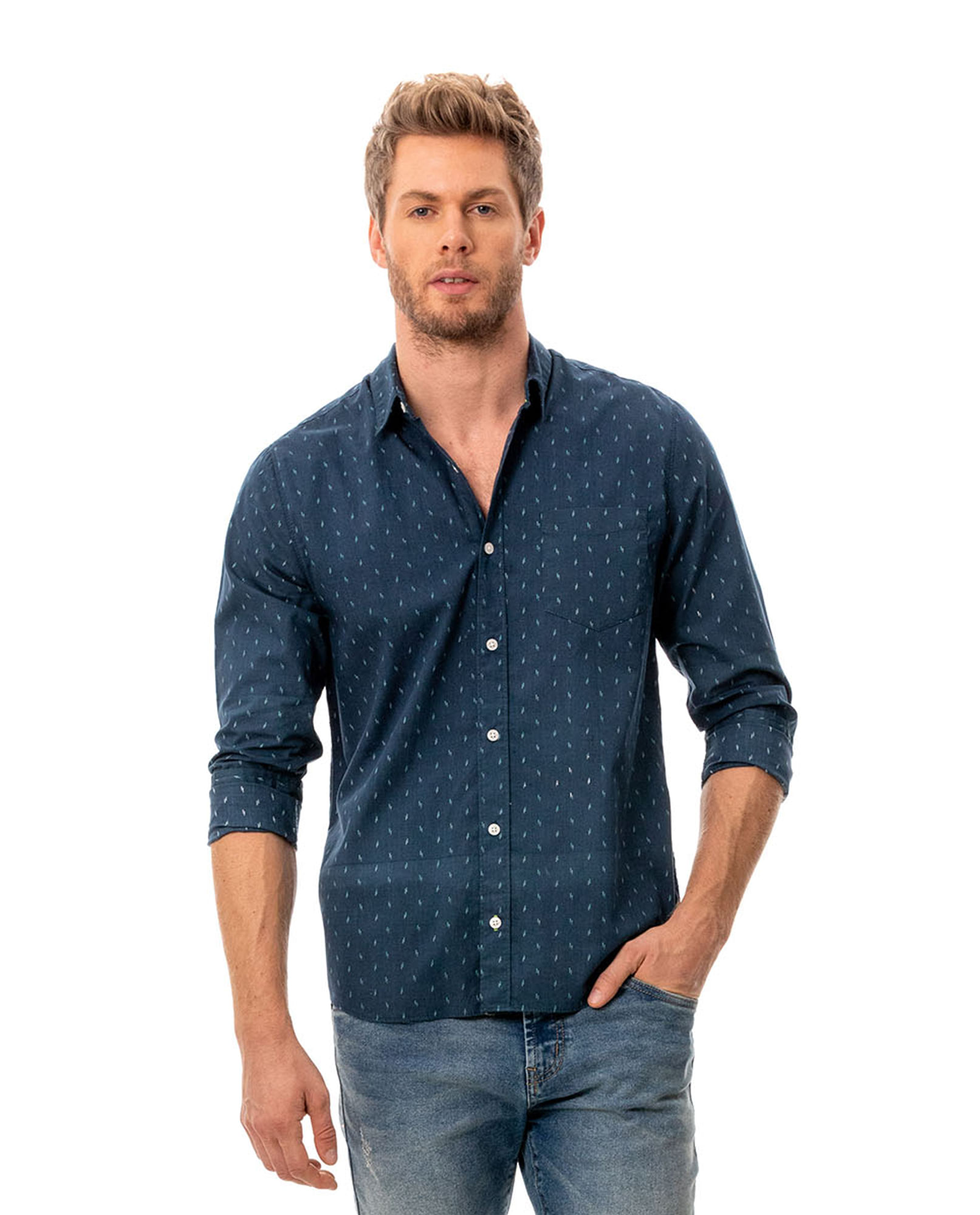 Camisa manga larga para hombre