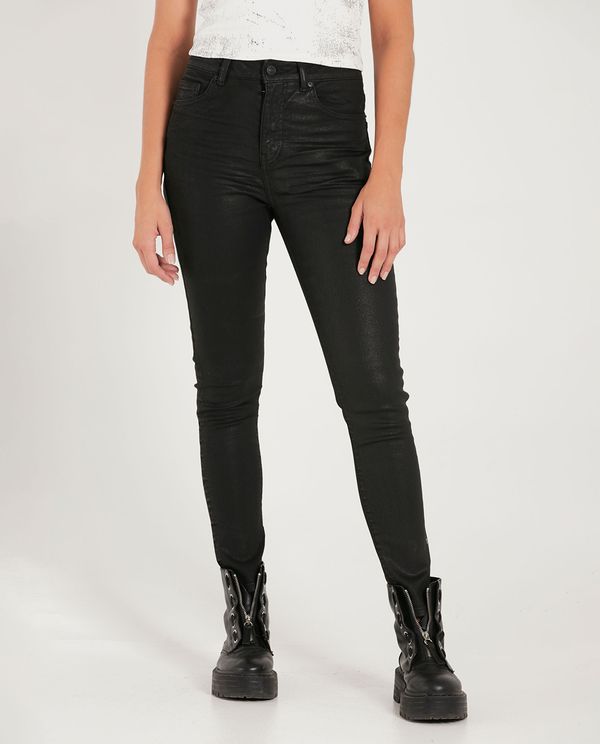 Jean Magic Up negro para mujer
