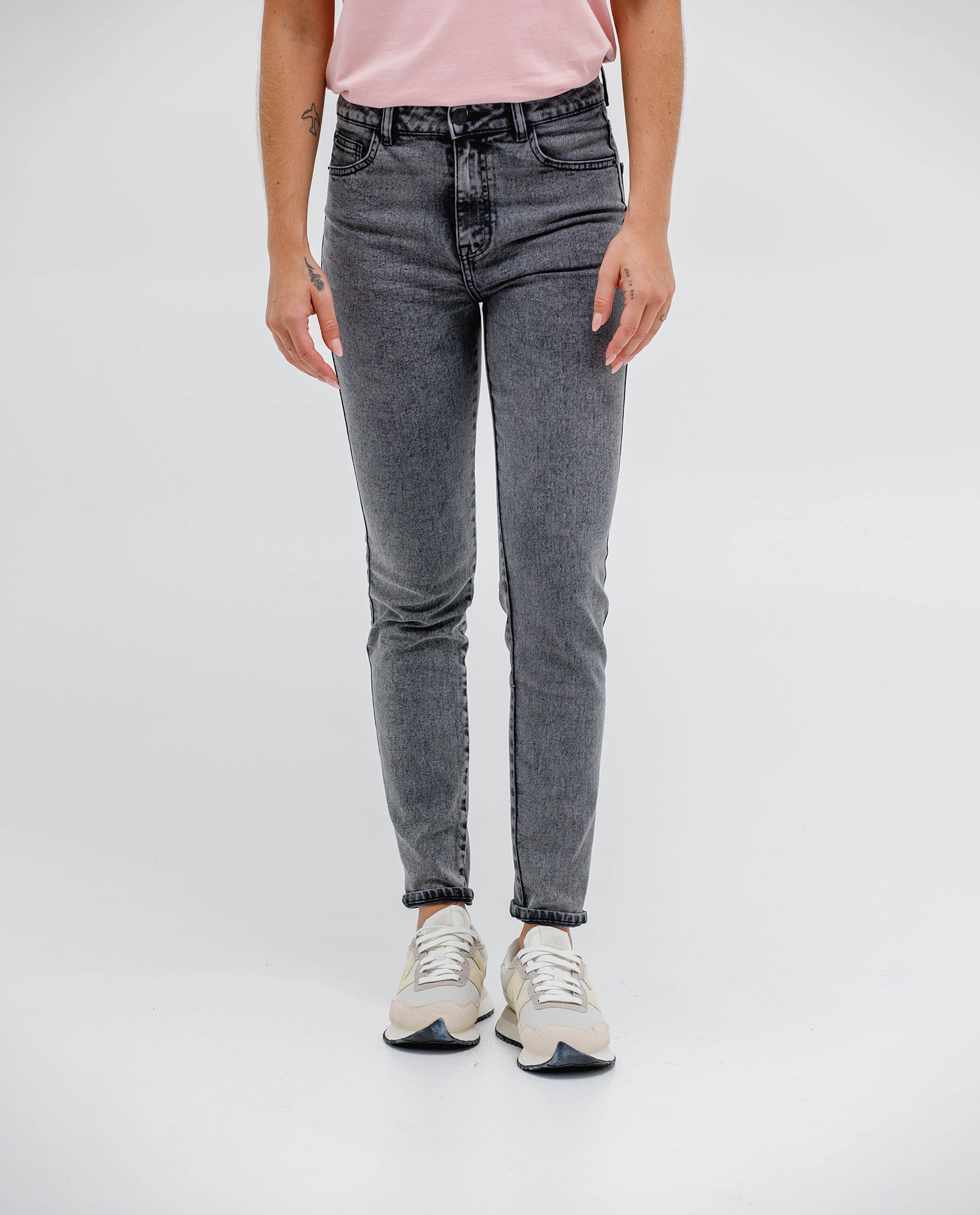 Jean Jegging en black denim para mujer