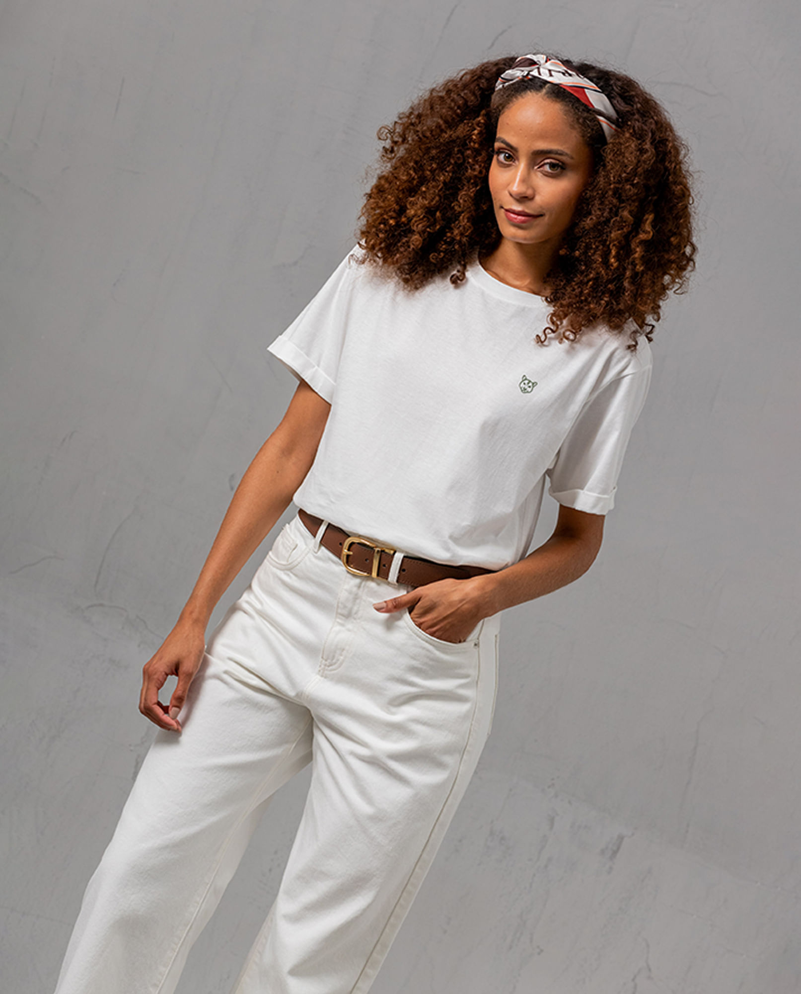 Camiseta con mini puma para mujer