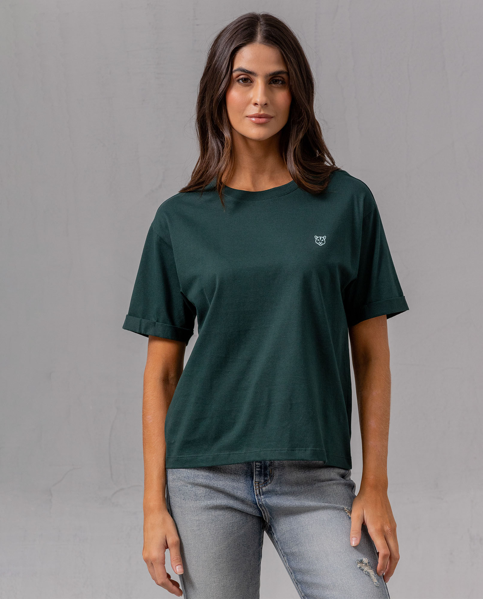 Camiseta con mini puma para mujer