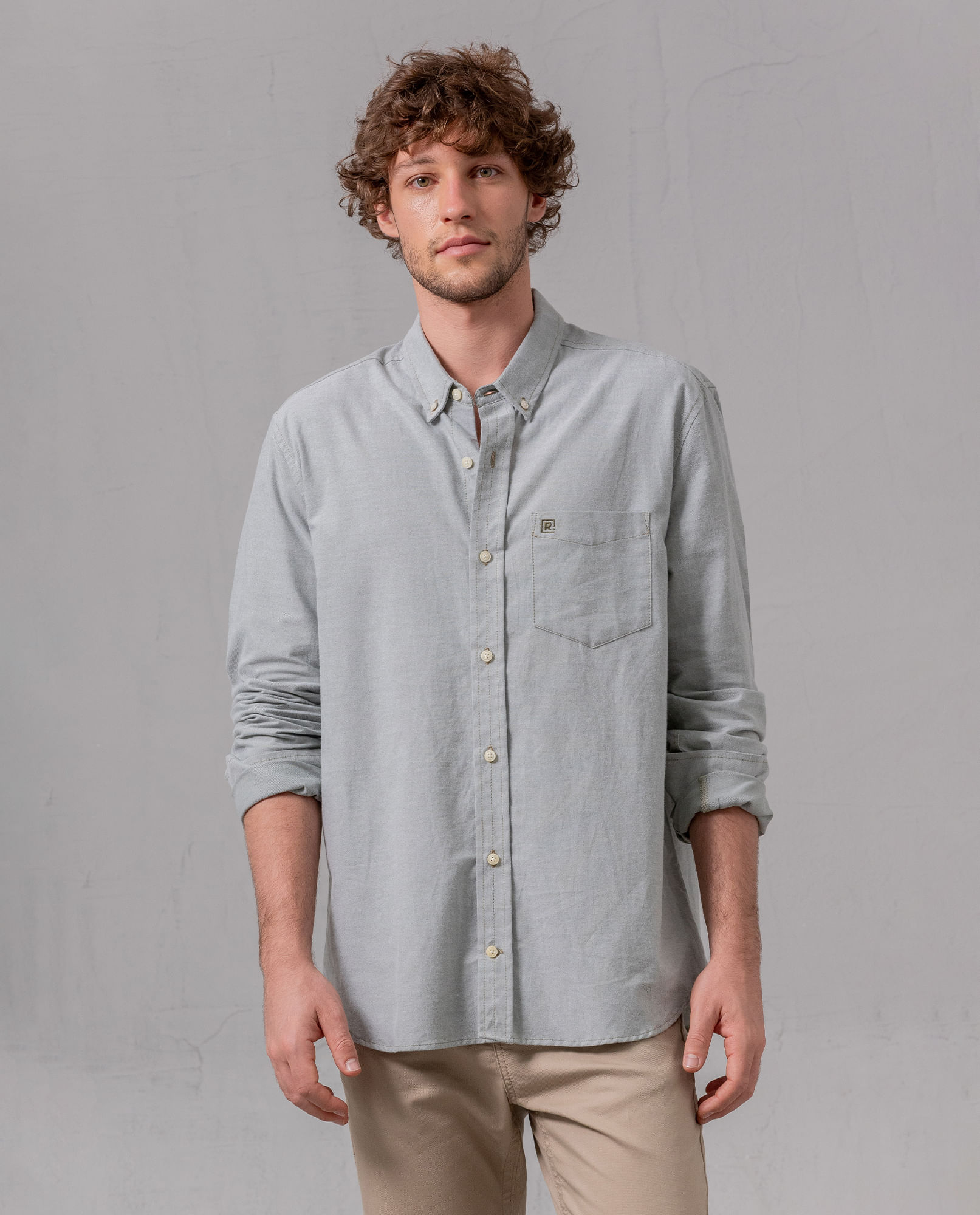 Camisa manga larga para hombre