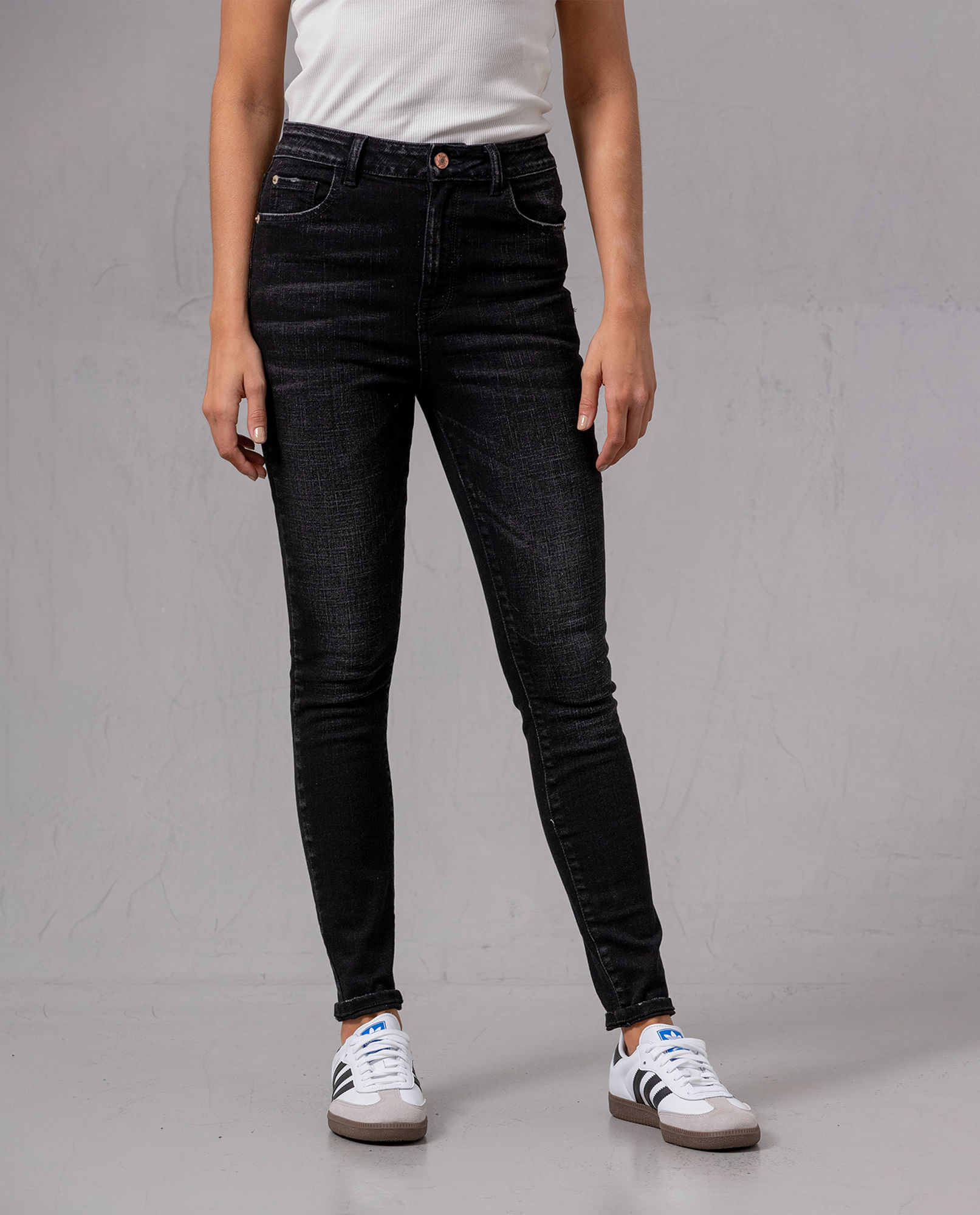 Jean Jegging bota ajustada para mujer