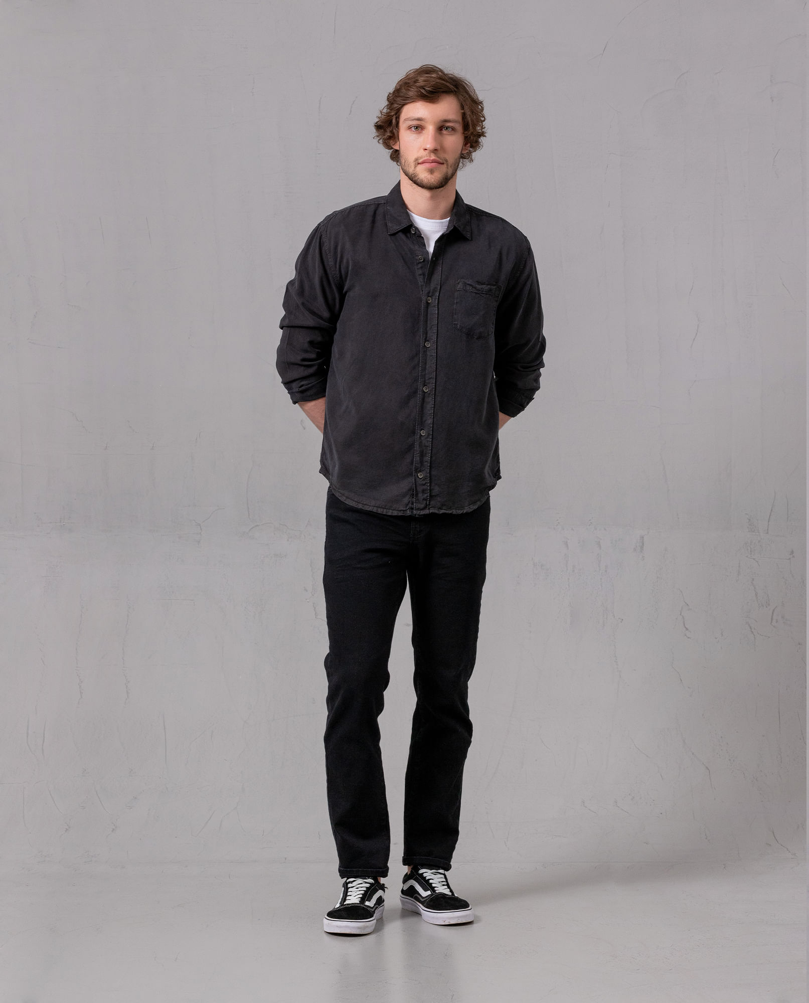 Camisa manga larga para hombre