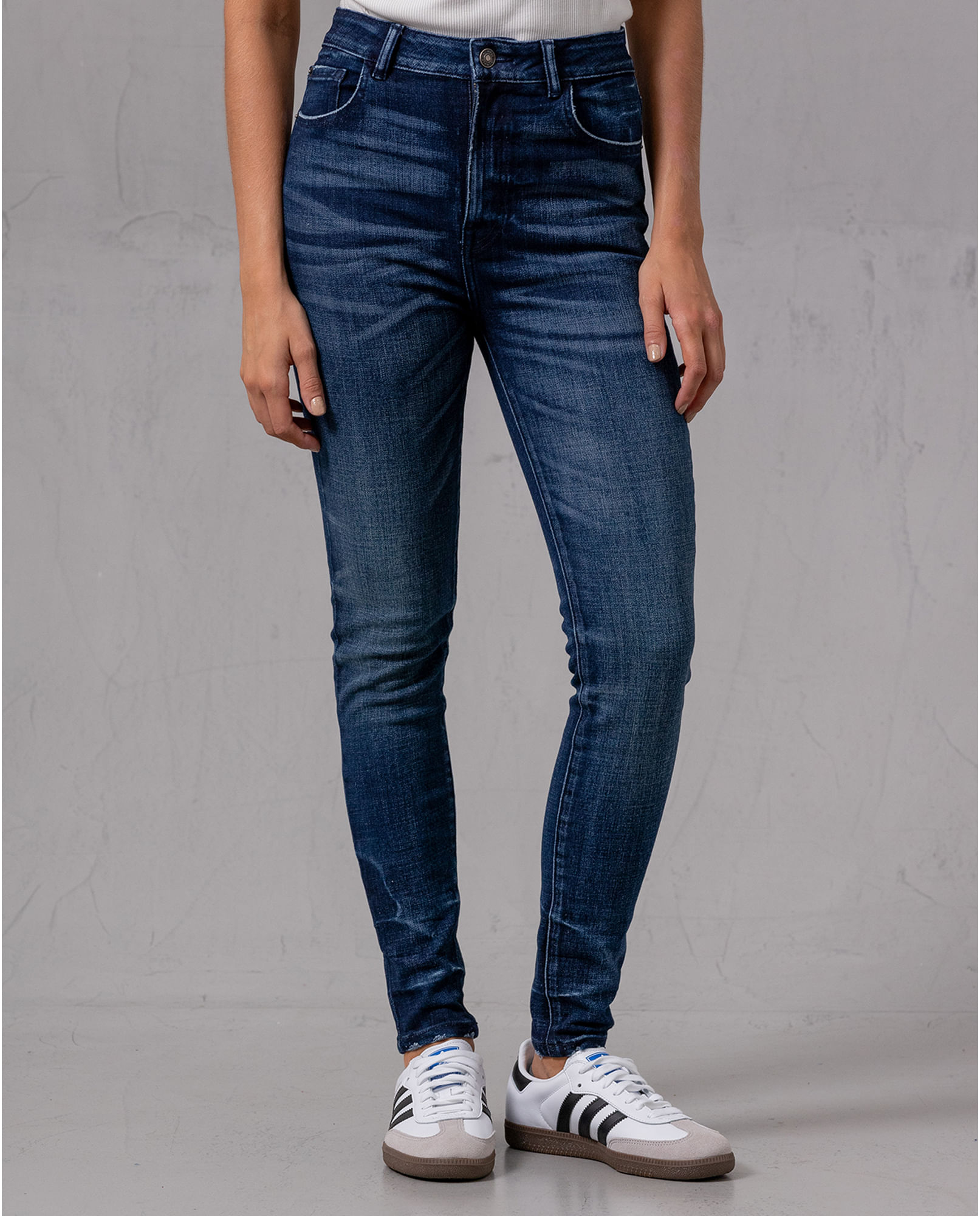 Jean Skinny azul oscuro para mujer