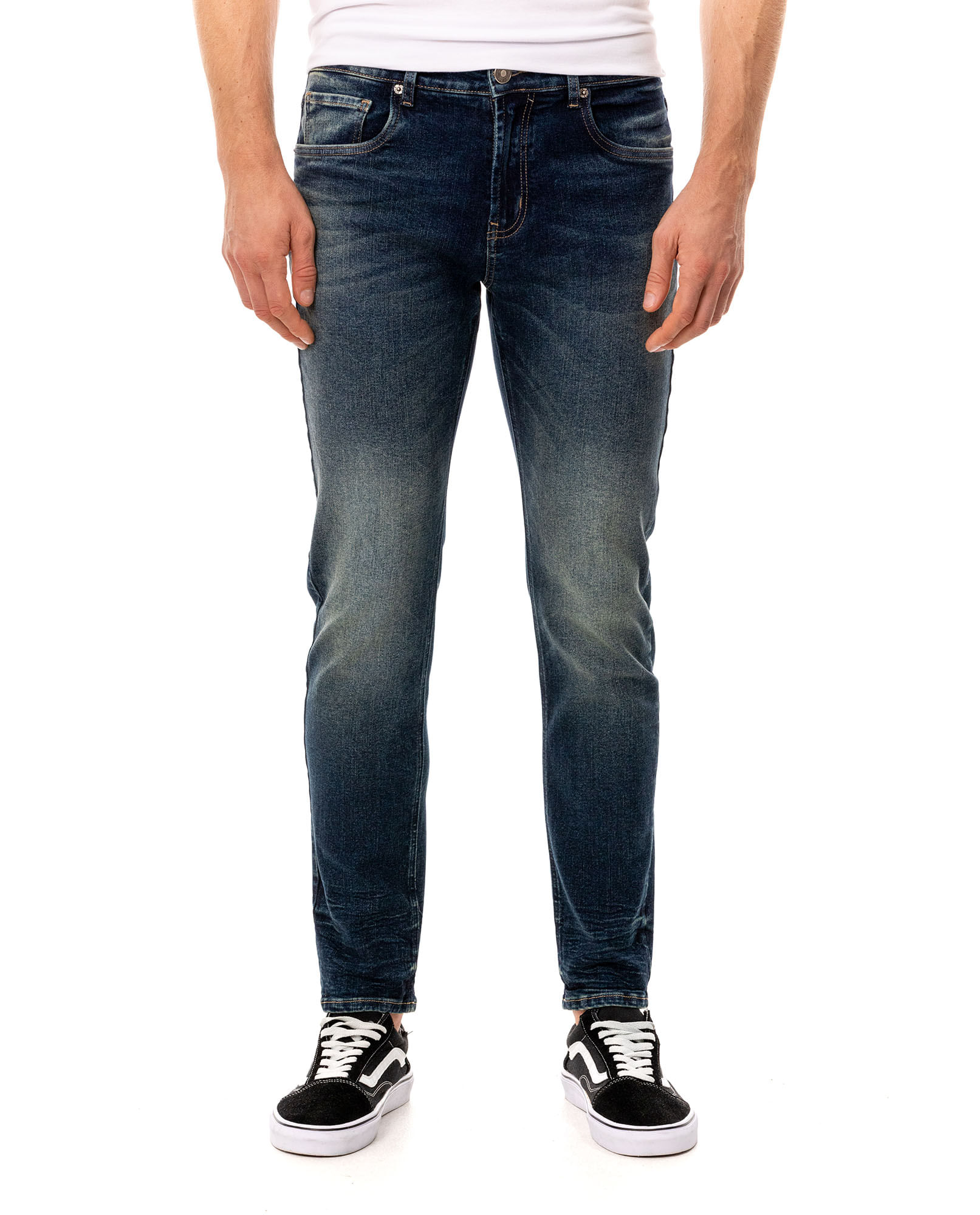 Jean Slim con desvanecido para hombre