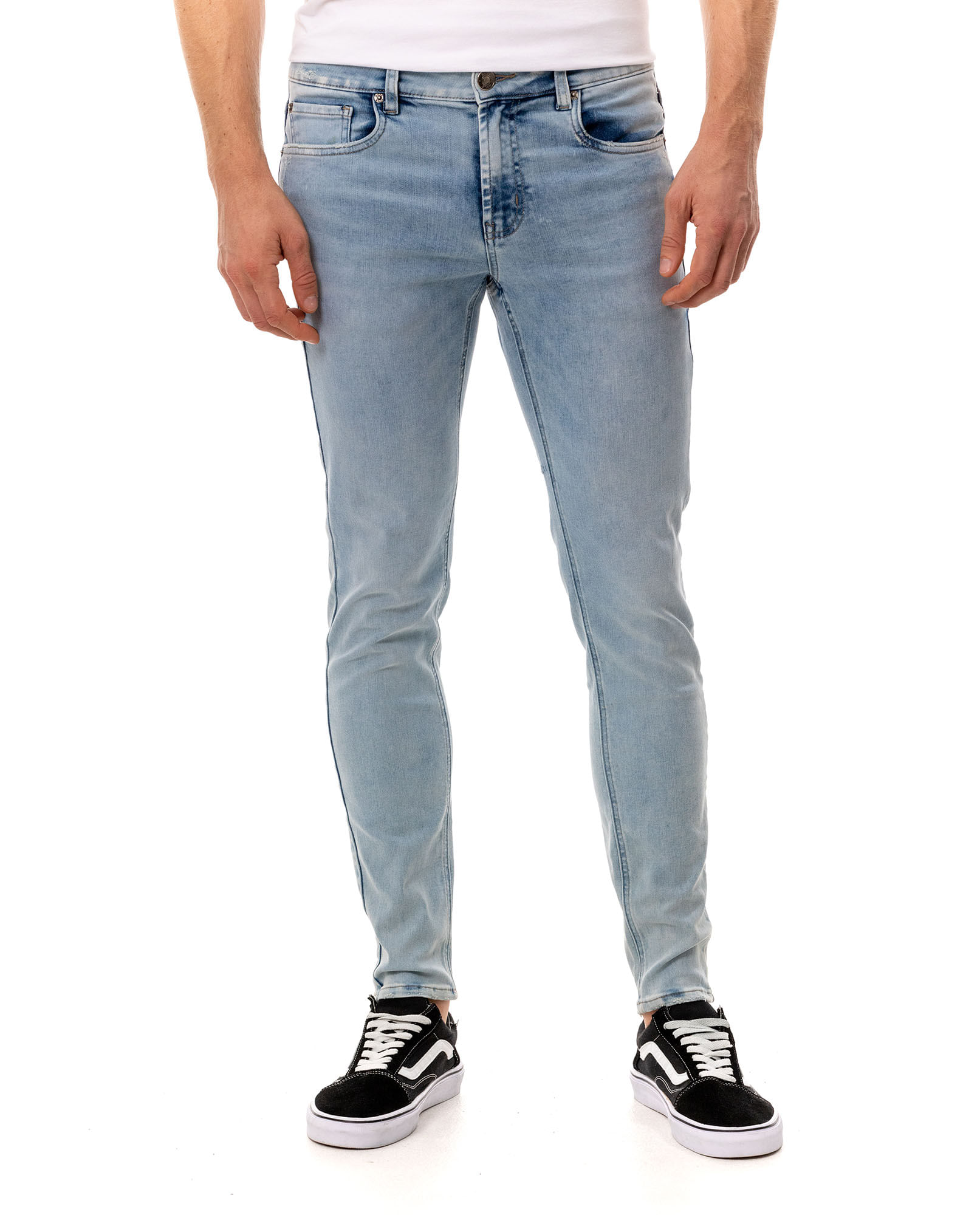 Jean Supe Slim en tono claro para hombre