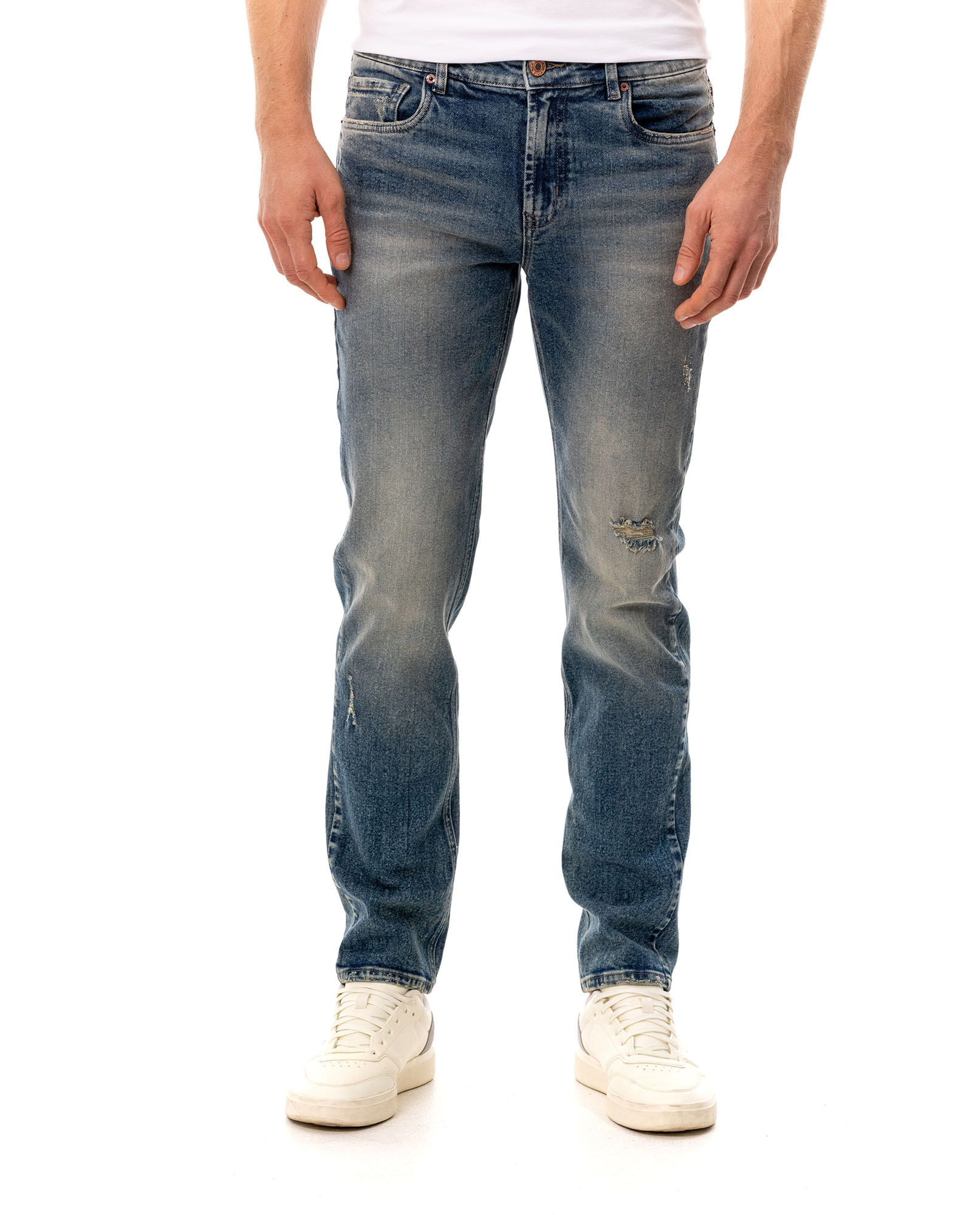 Jean Straight cinco bolsillos para hombre