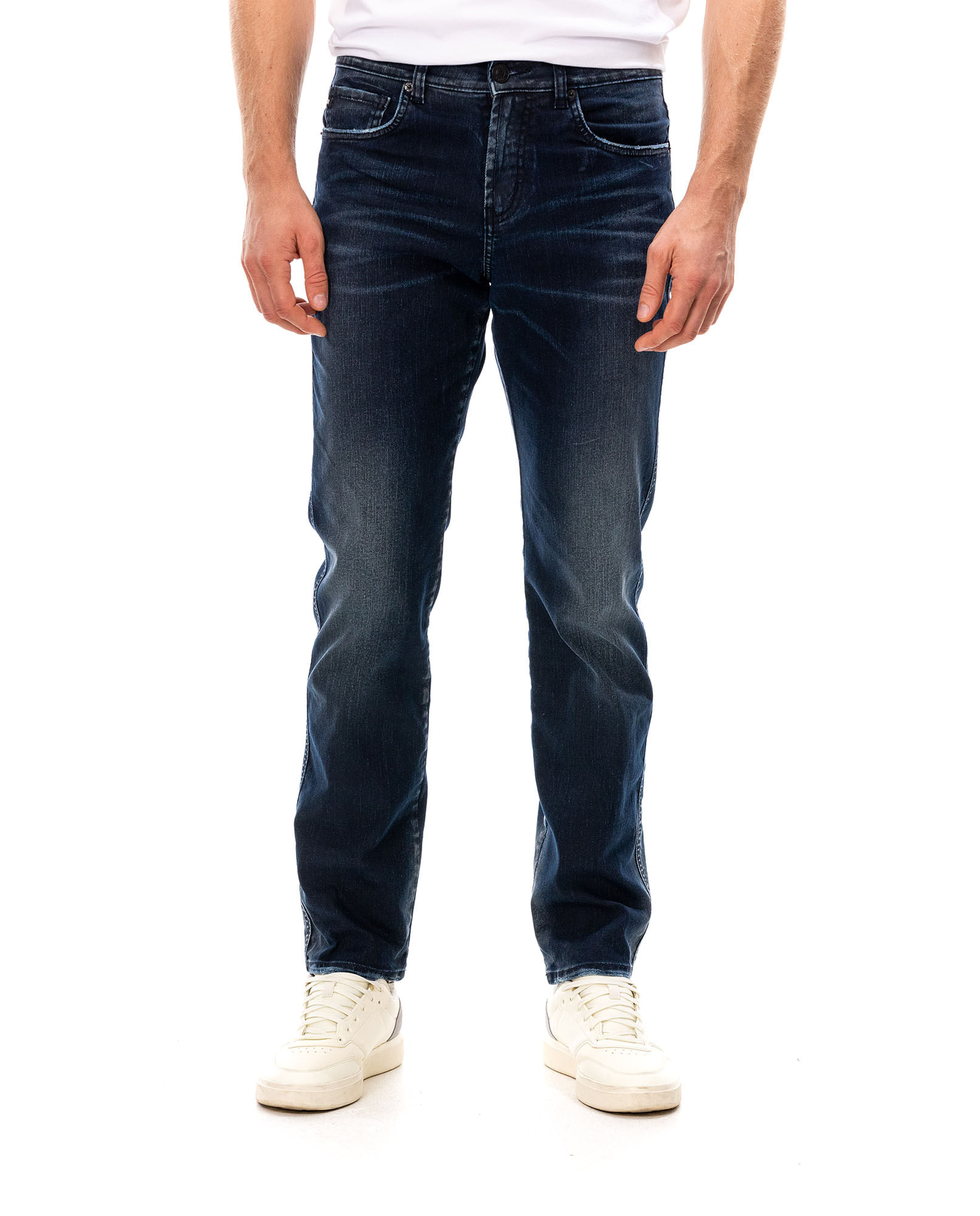 Jean Straight tono oscuro para hombre