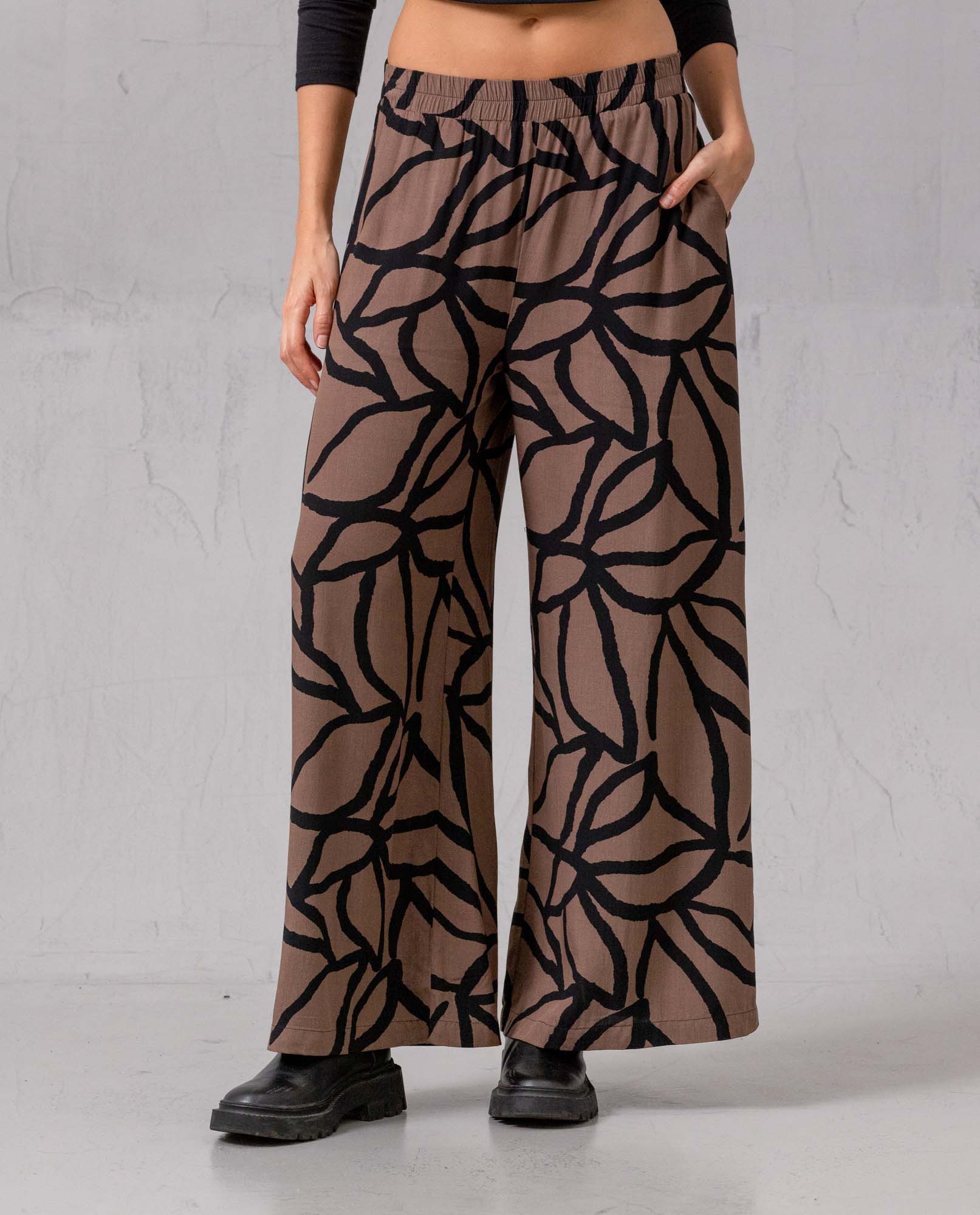 Pantalón Palazzo de bota amplia para mujer