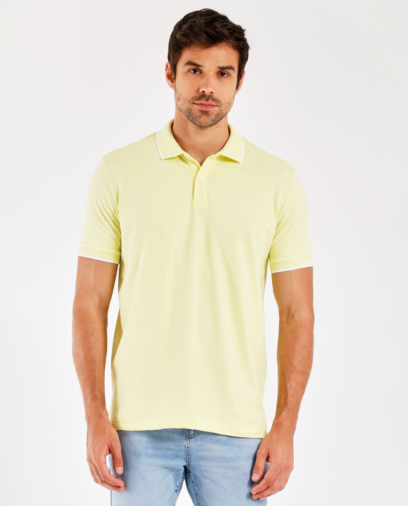 Camisa tipo polo clásica para hombre